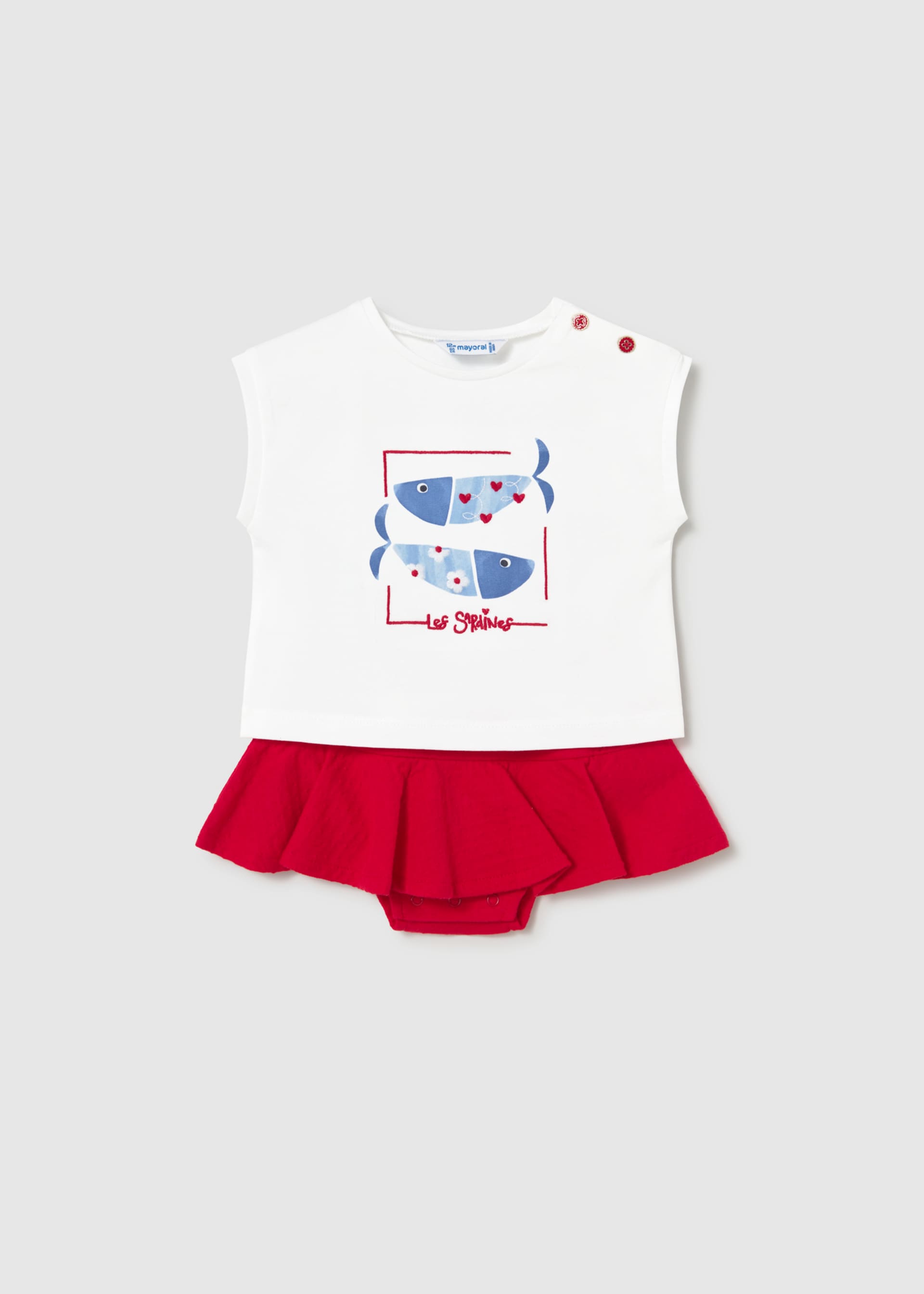 Conjunto saia bebé