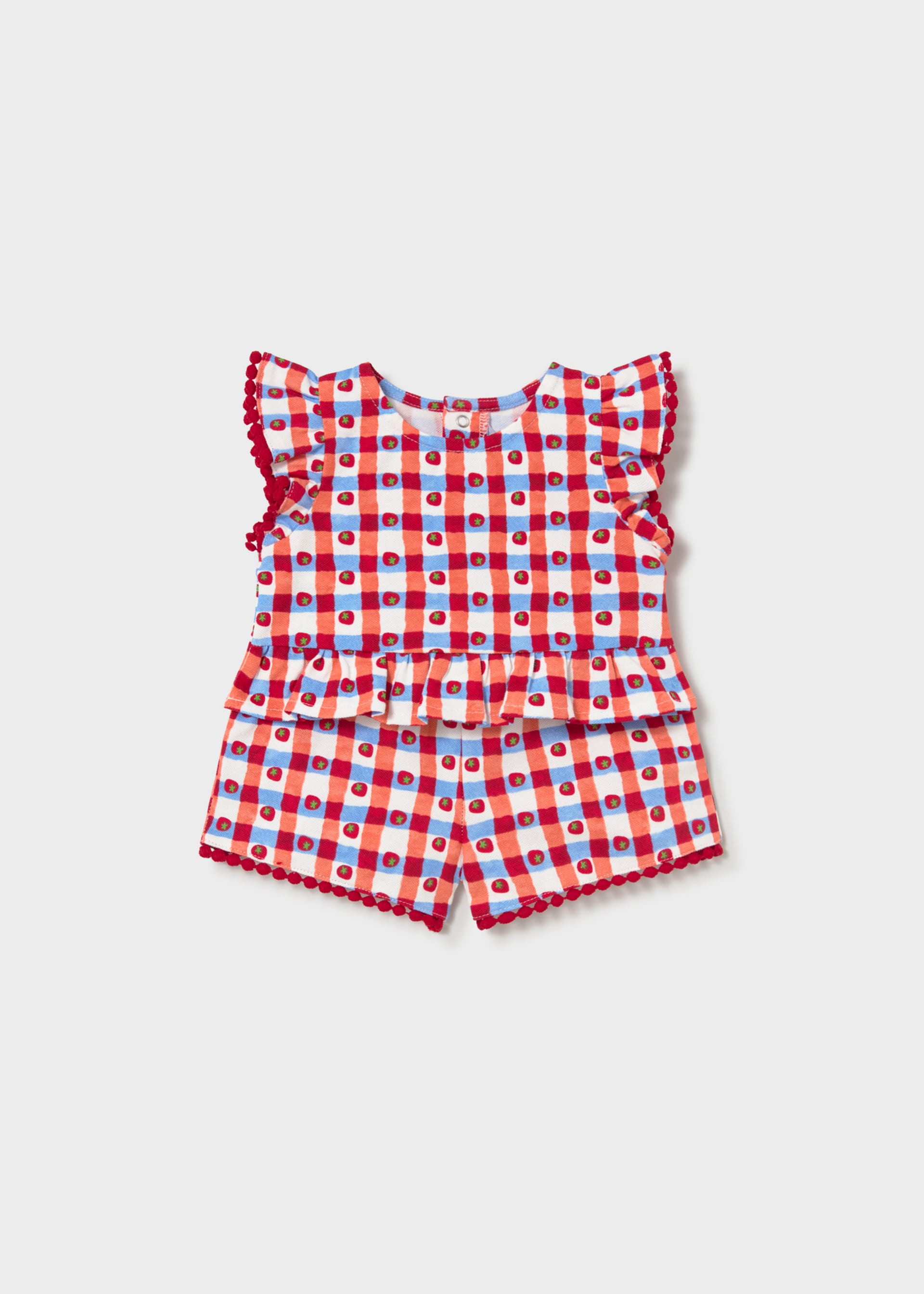 Completo bermuda stampato bimba