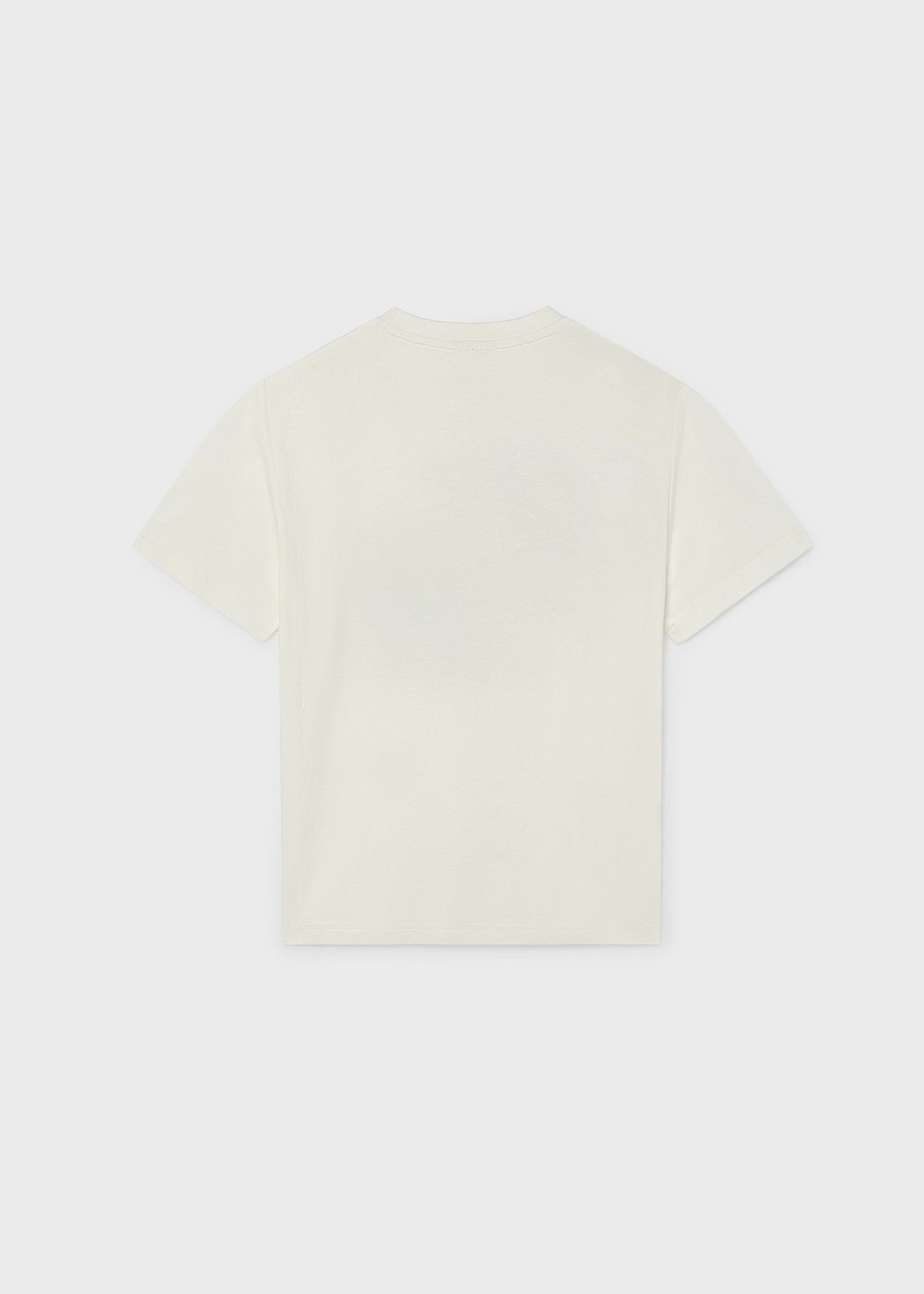 Boys' short-sleeved T-shirt with embossed design