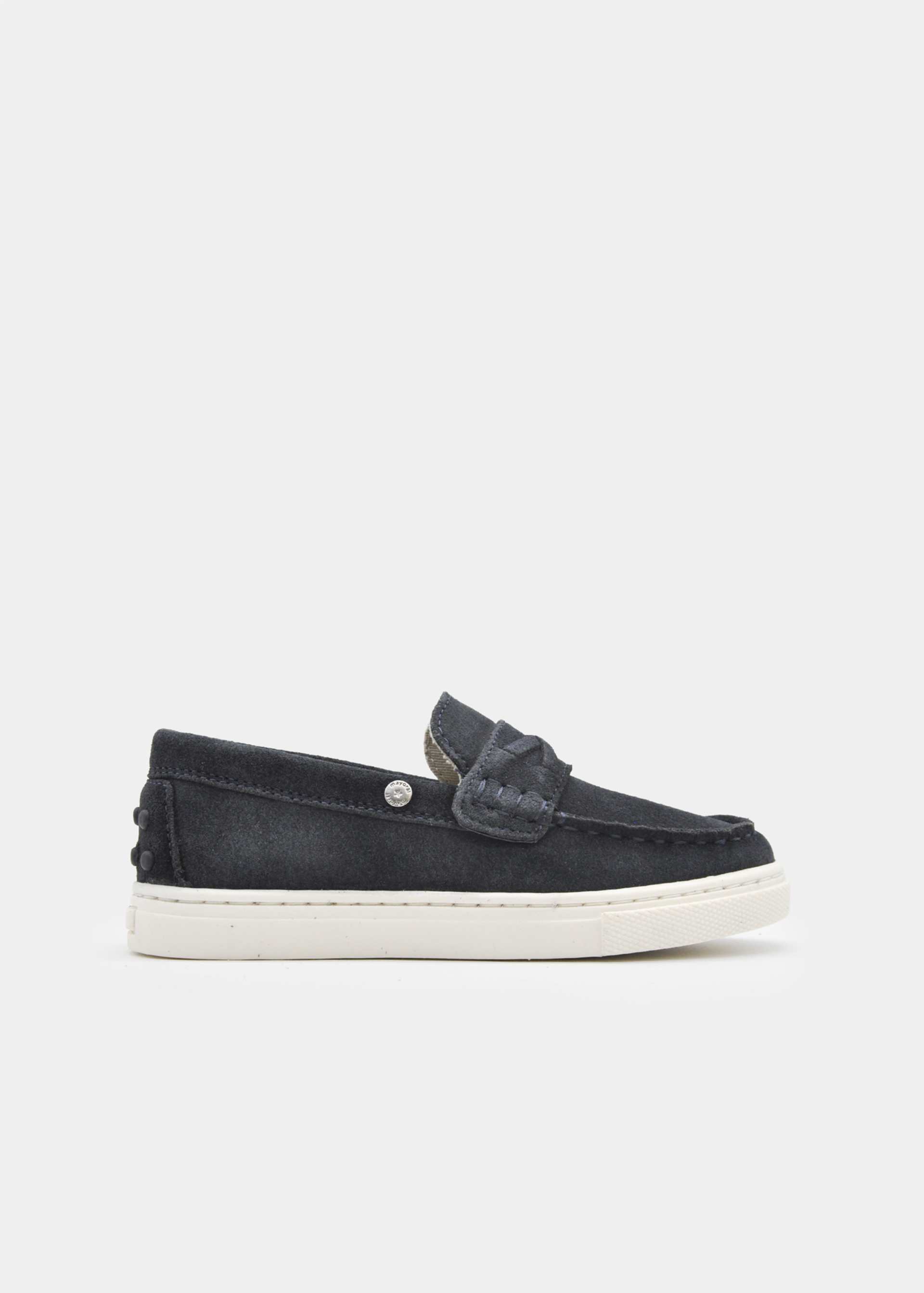 Boy's suede dress loafers