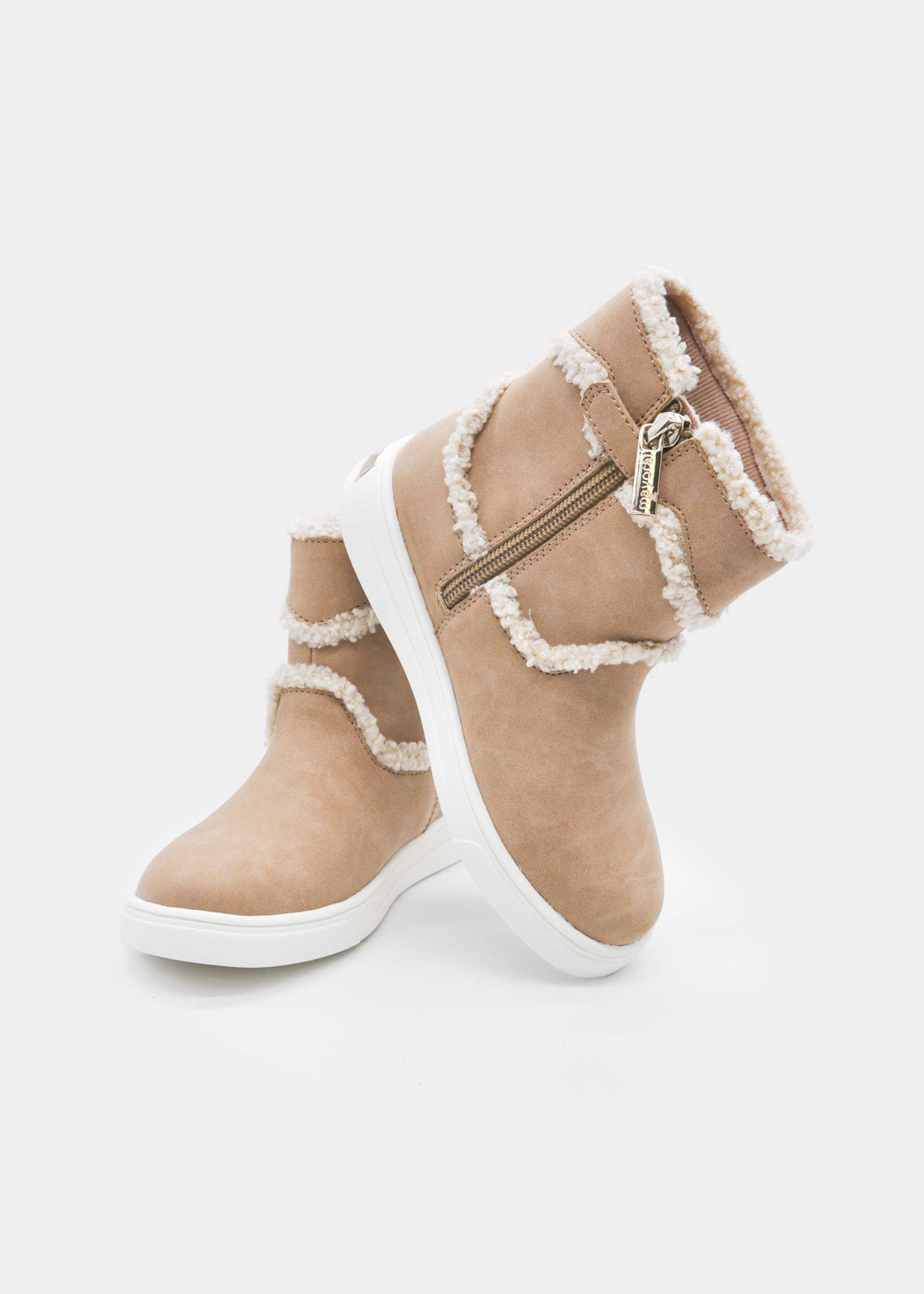 Stiefelette Herz Felldetail Mädchen
