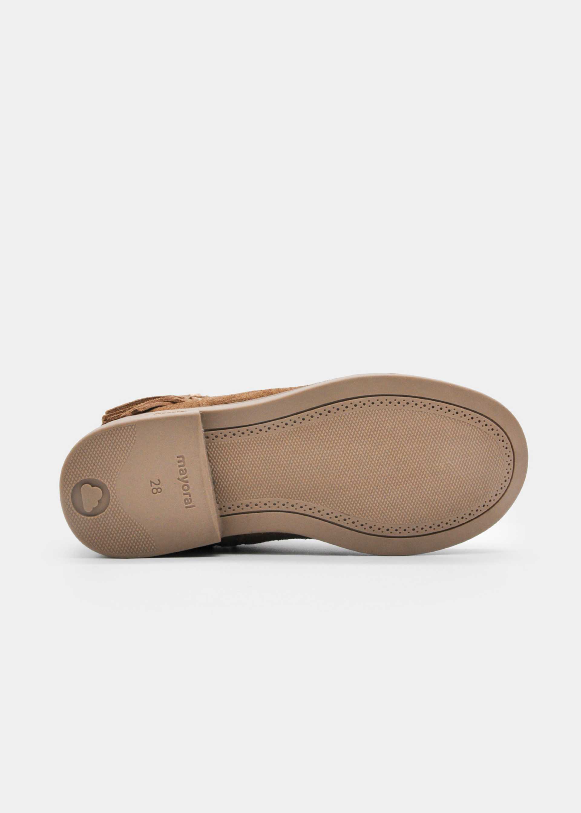 Girls' split-leather ankle boots