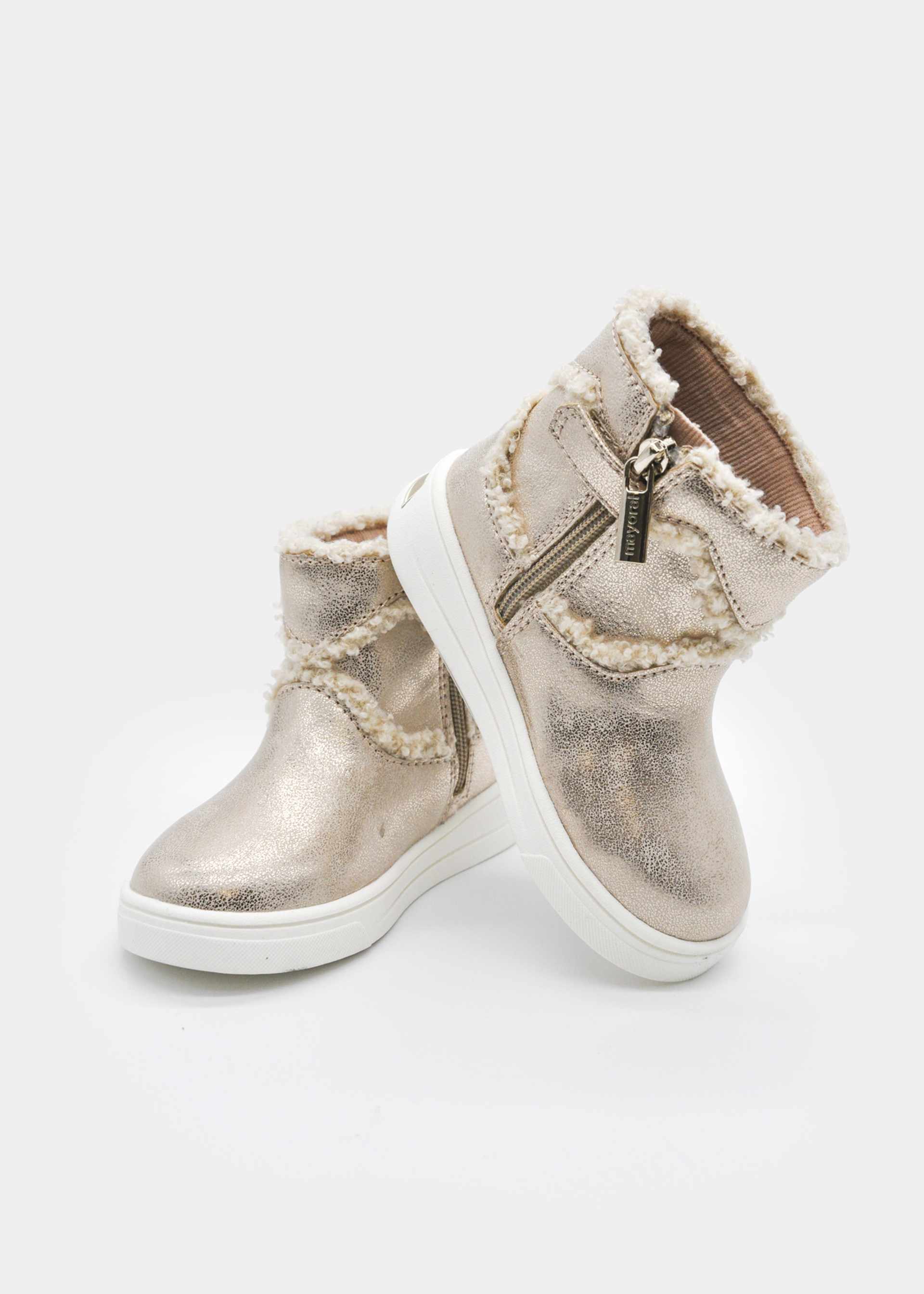 Stiefelette Herz Felldetail Mädchen