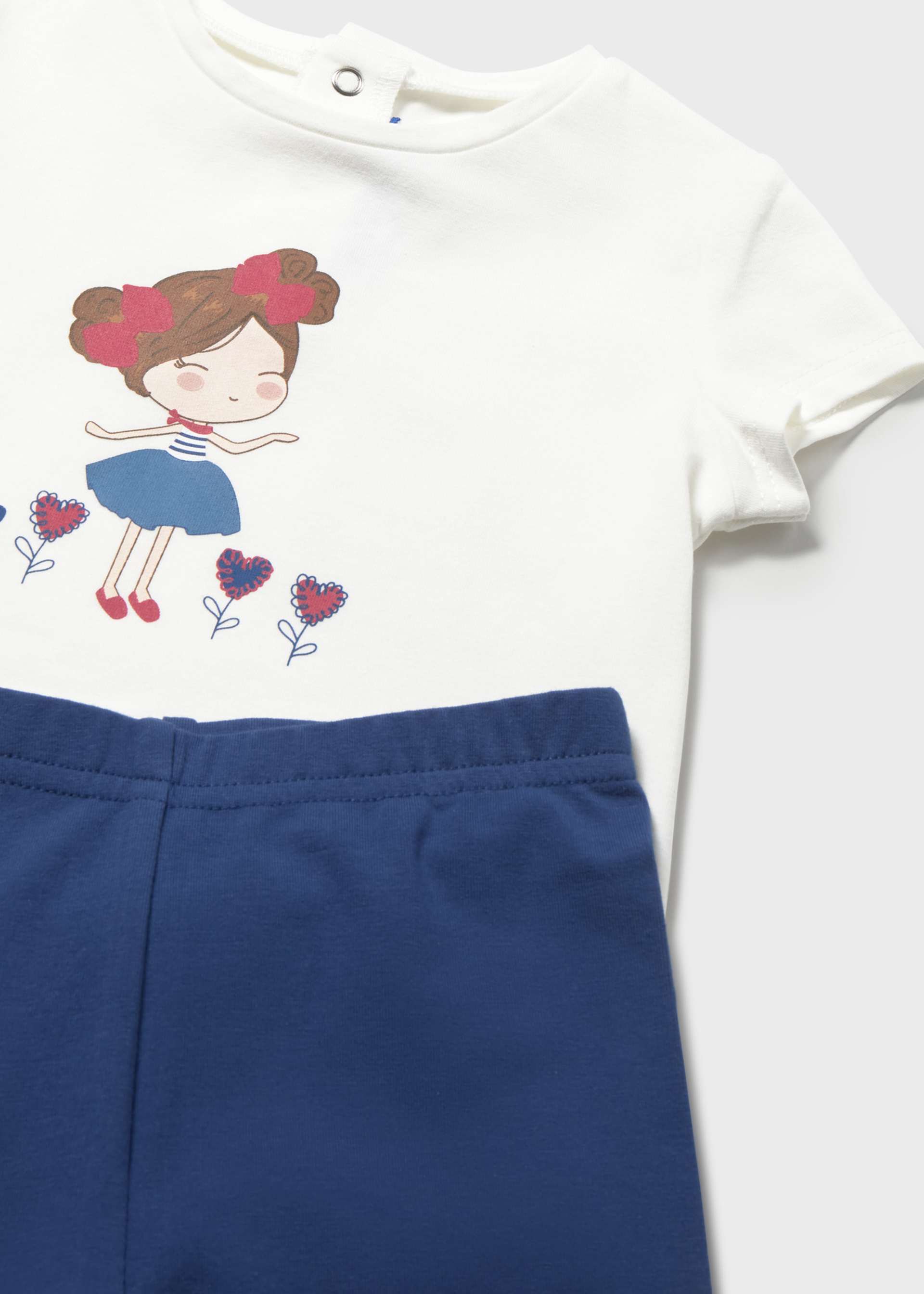 Conjunto 3 piezas con torera estampada bebé