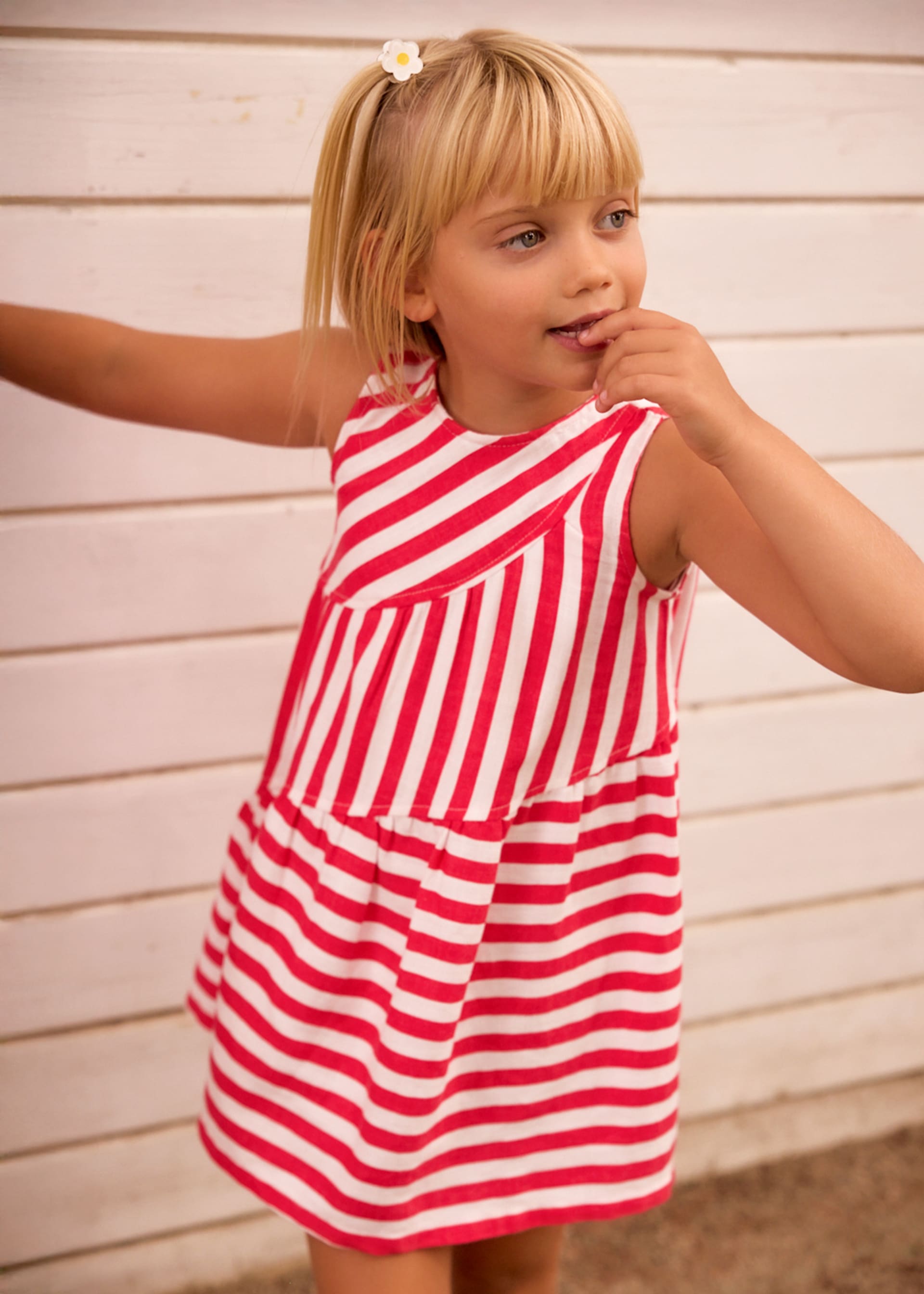 Girl's striped dress