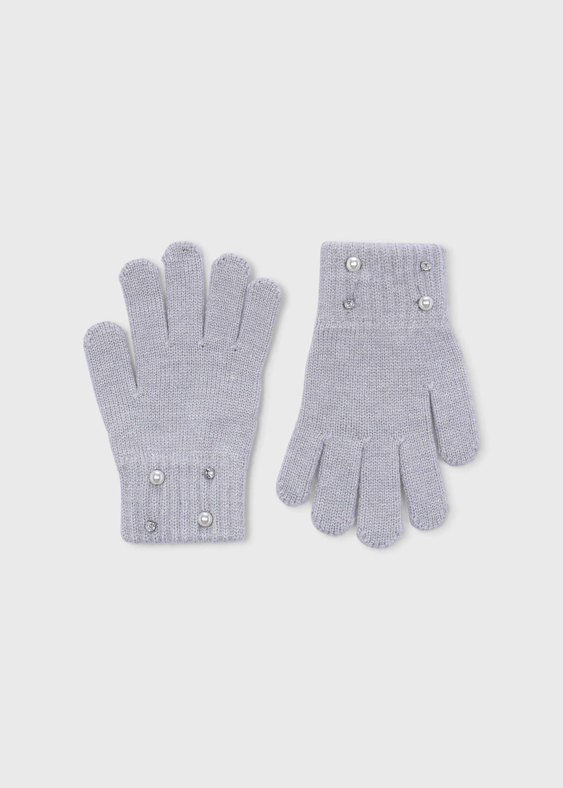 Guantes perlas niña