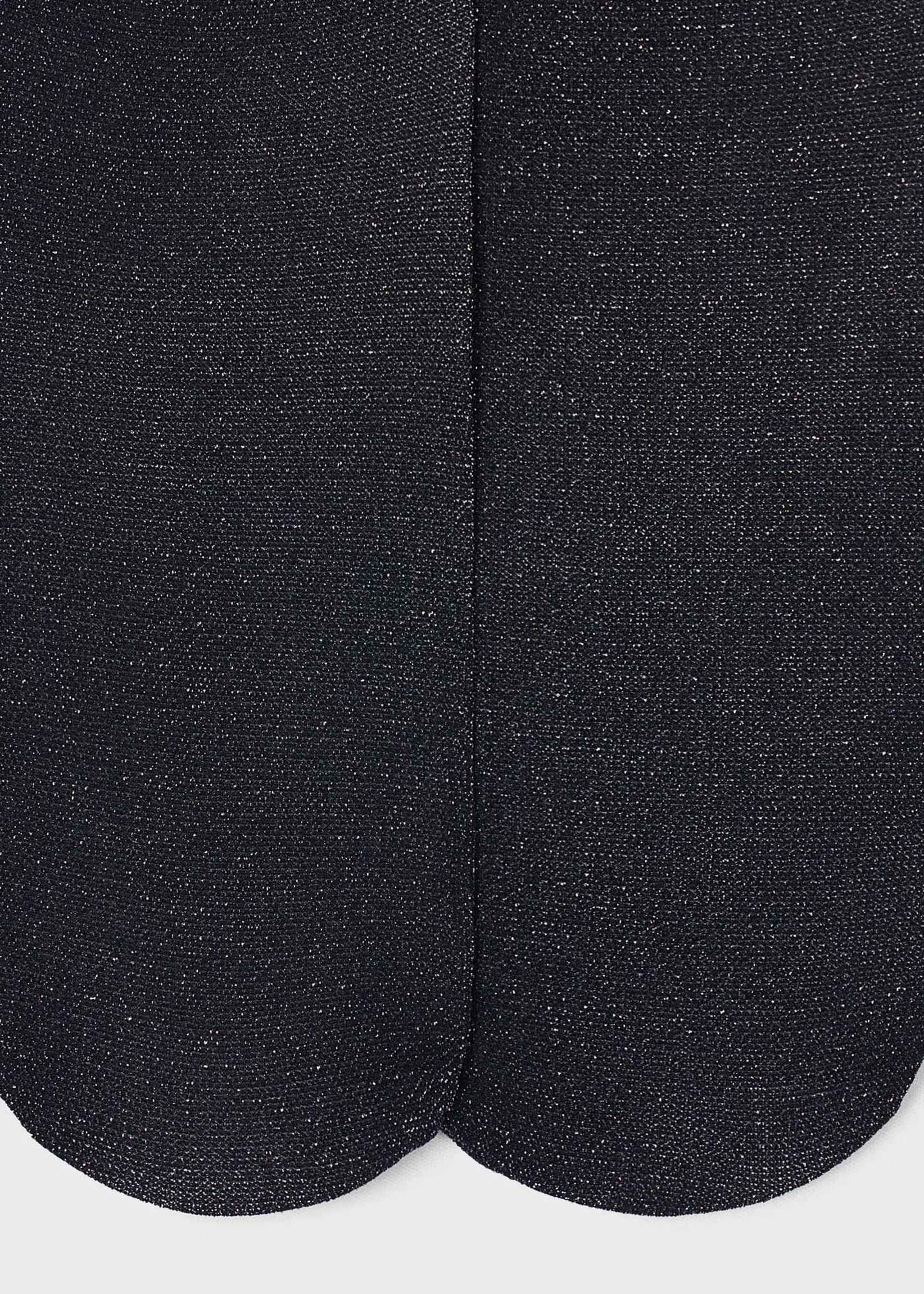 Girls' metallic thread tights