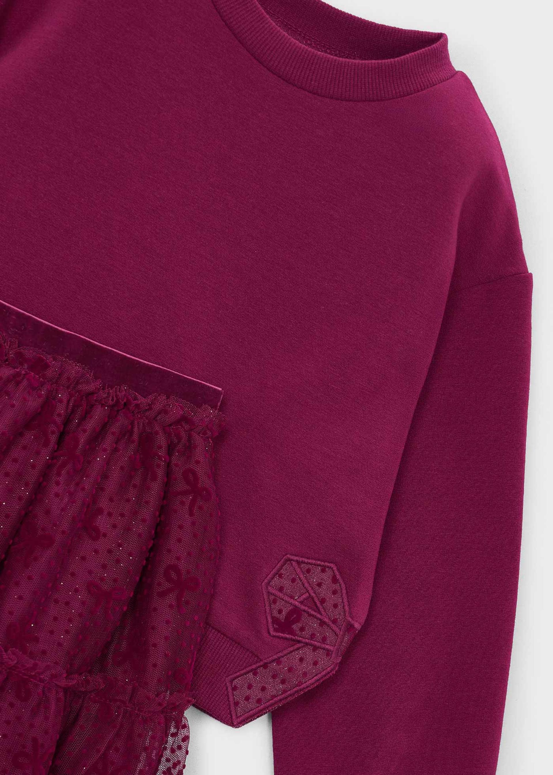 Conjunto falda tul y sudadera niña Conjunto falda tul y sudadera niña