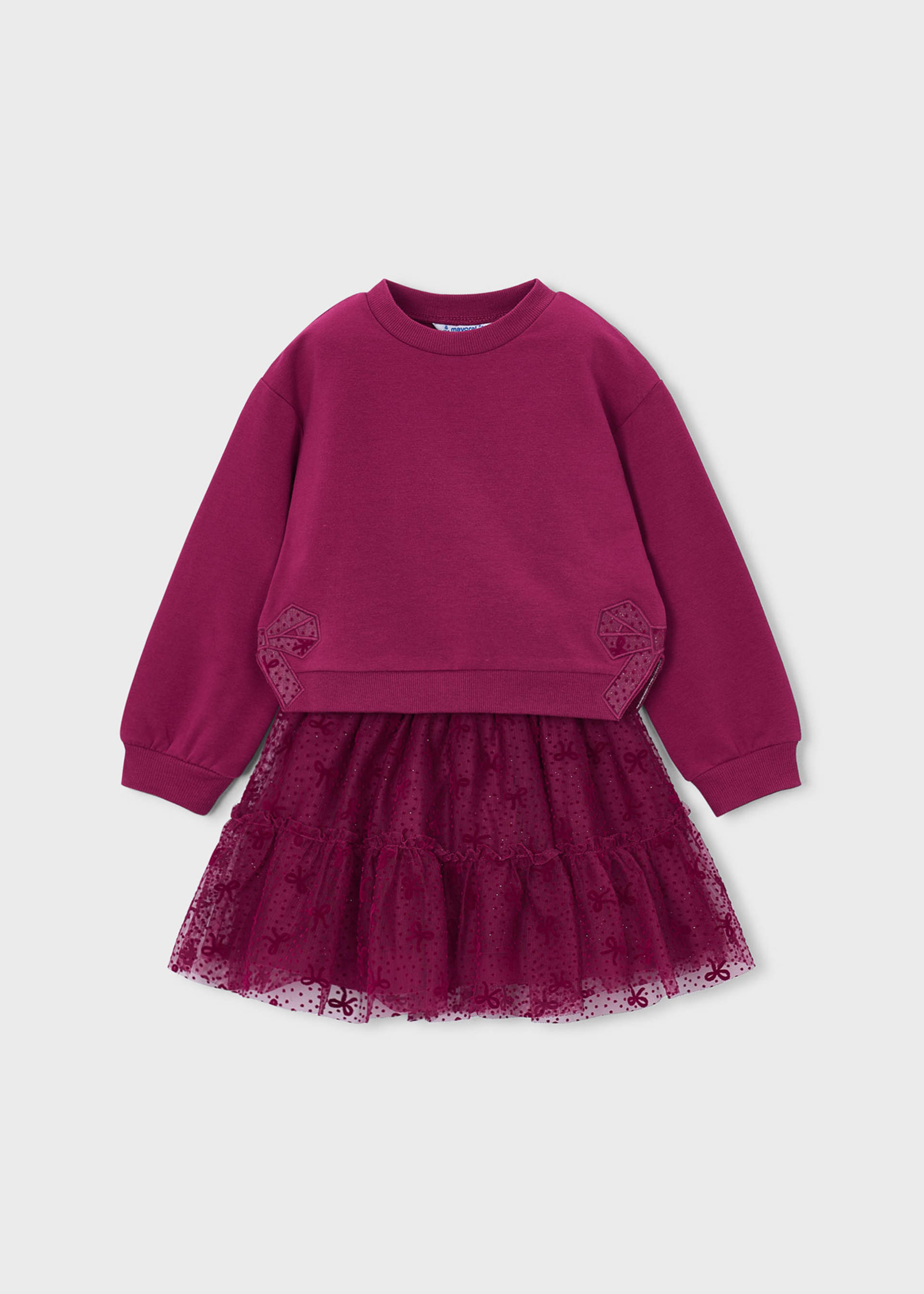 Conjunto falda tul y sudadera niña Conjunto falda tul y sudadera niña