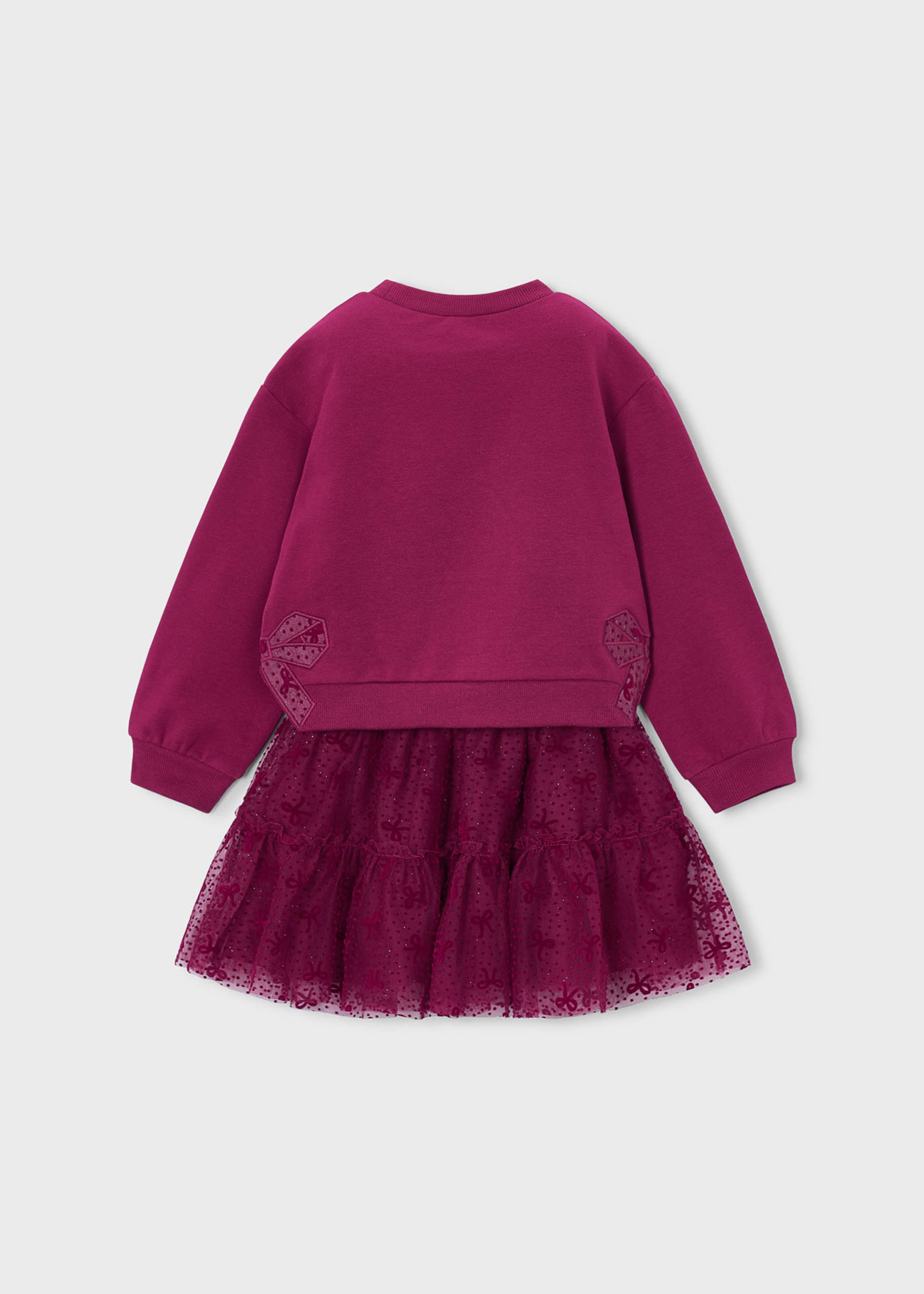 Conjunto falda tul y sudadera niña Conjunto falda tul y sudadera niña