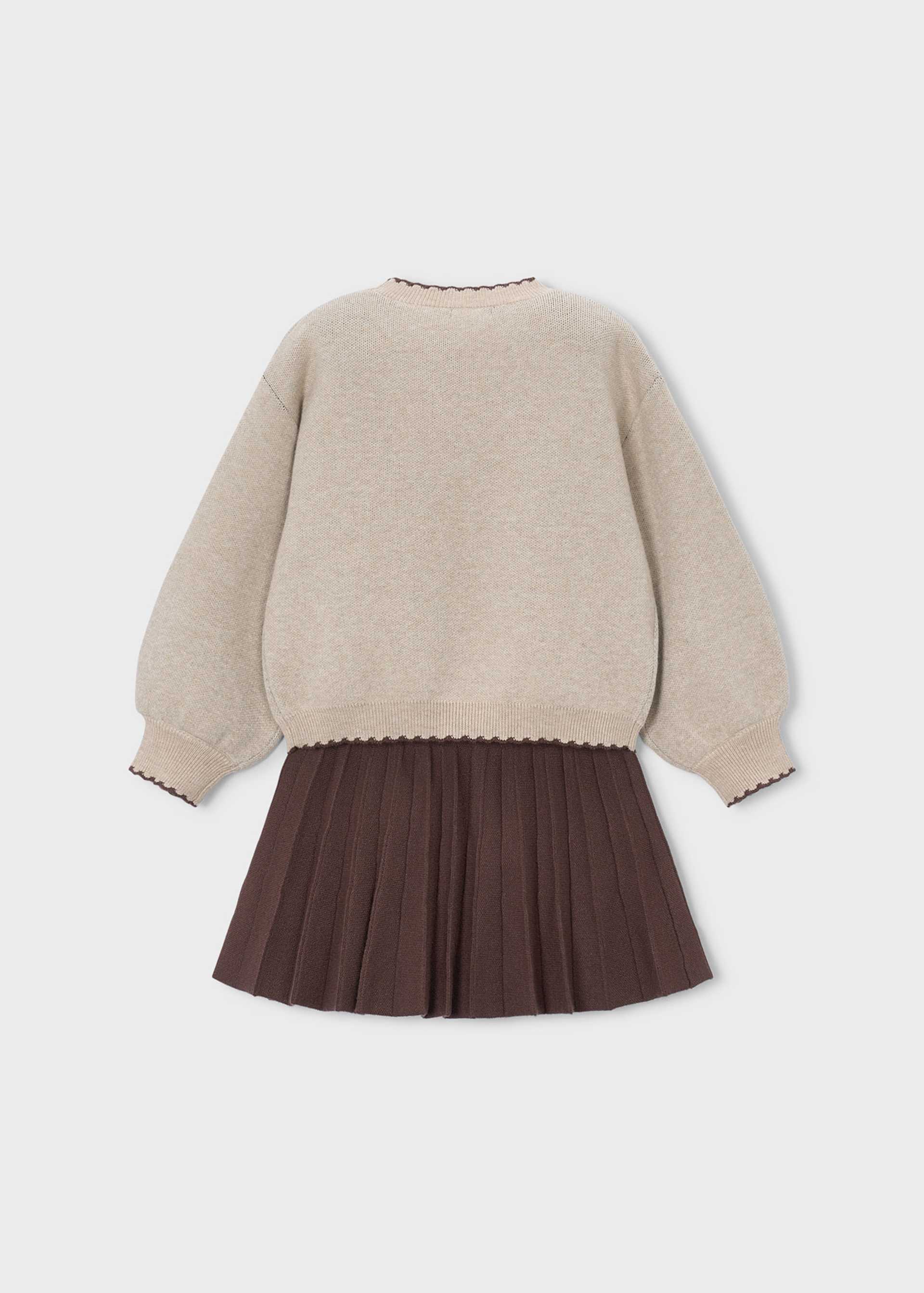 Completo gonna e maglione bambina