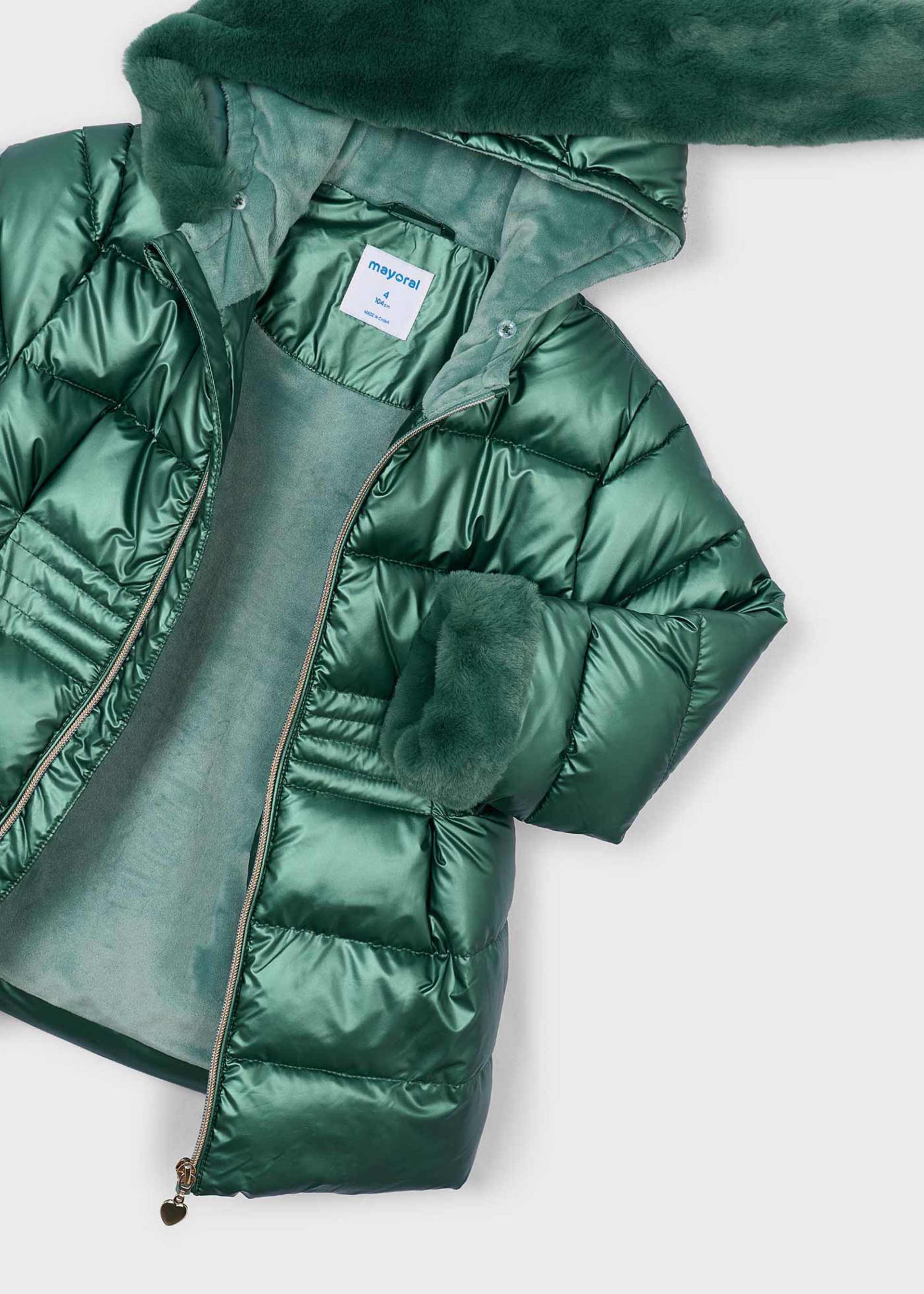 Chaquetón metalizado pelo niña