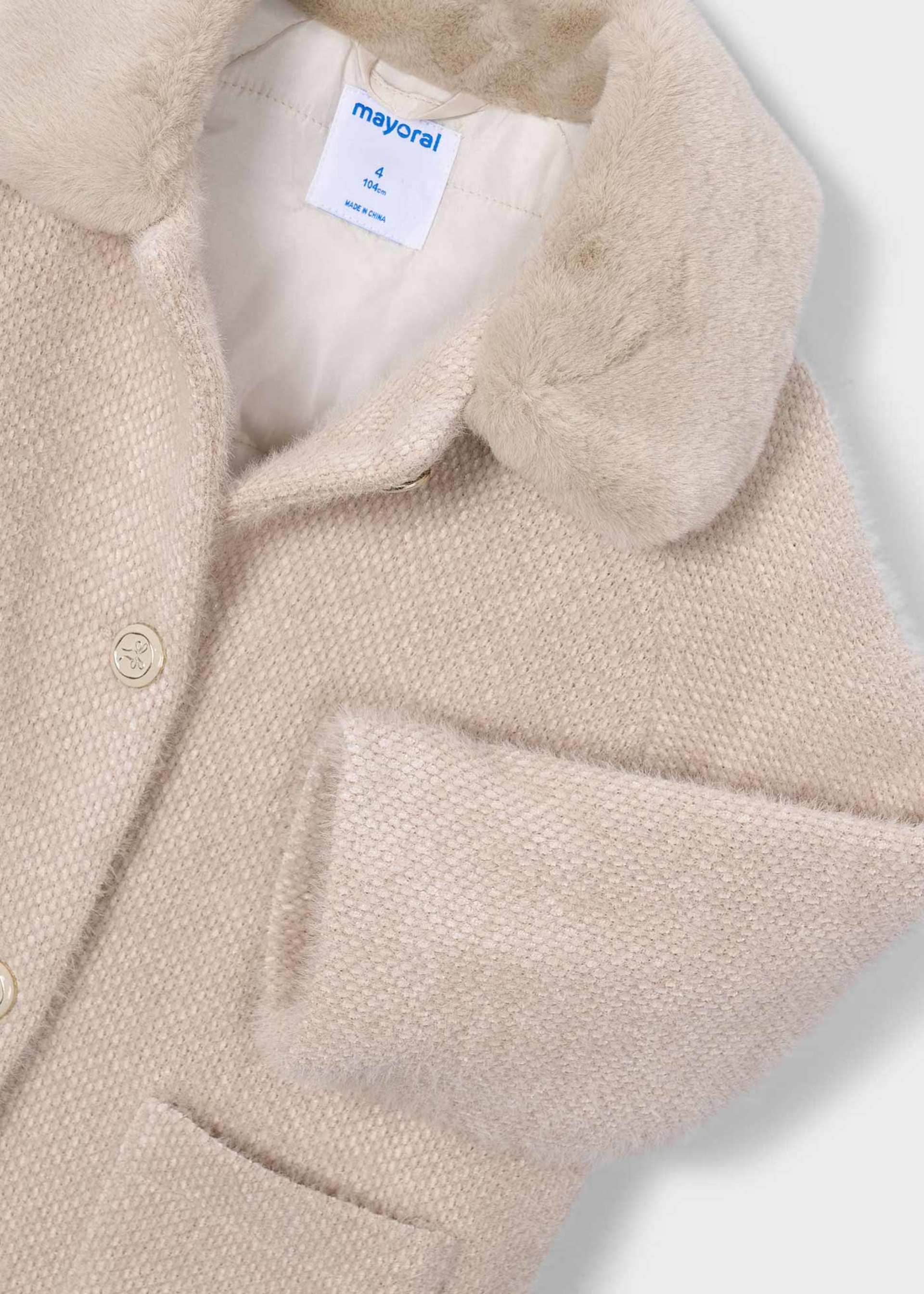 Manteau en fourrure fille