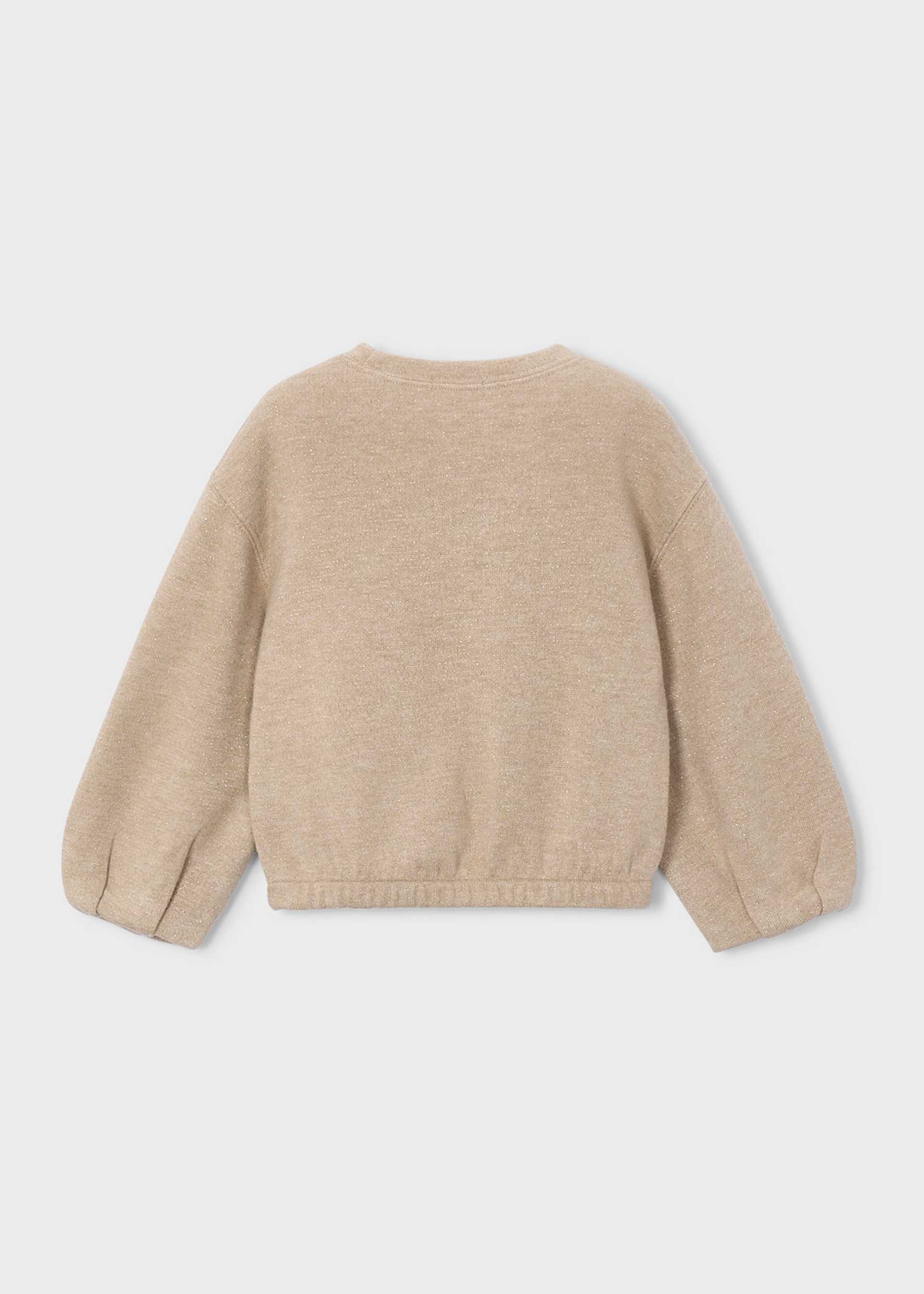 Girls' knitted dog jumper