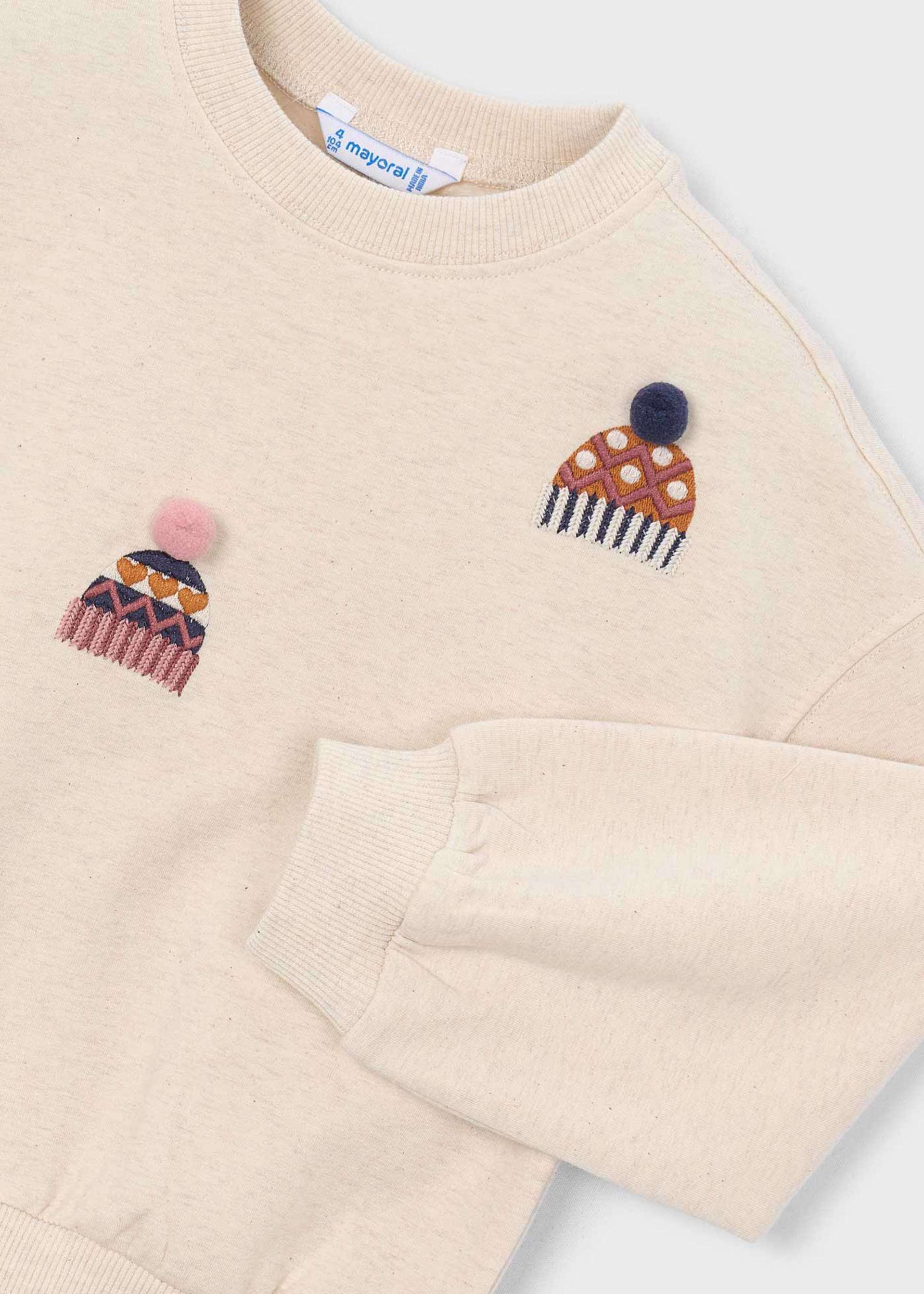 Sweatshirt bestickt Mädchen