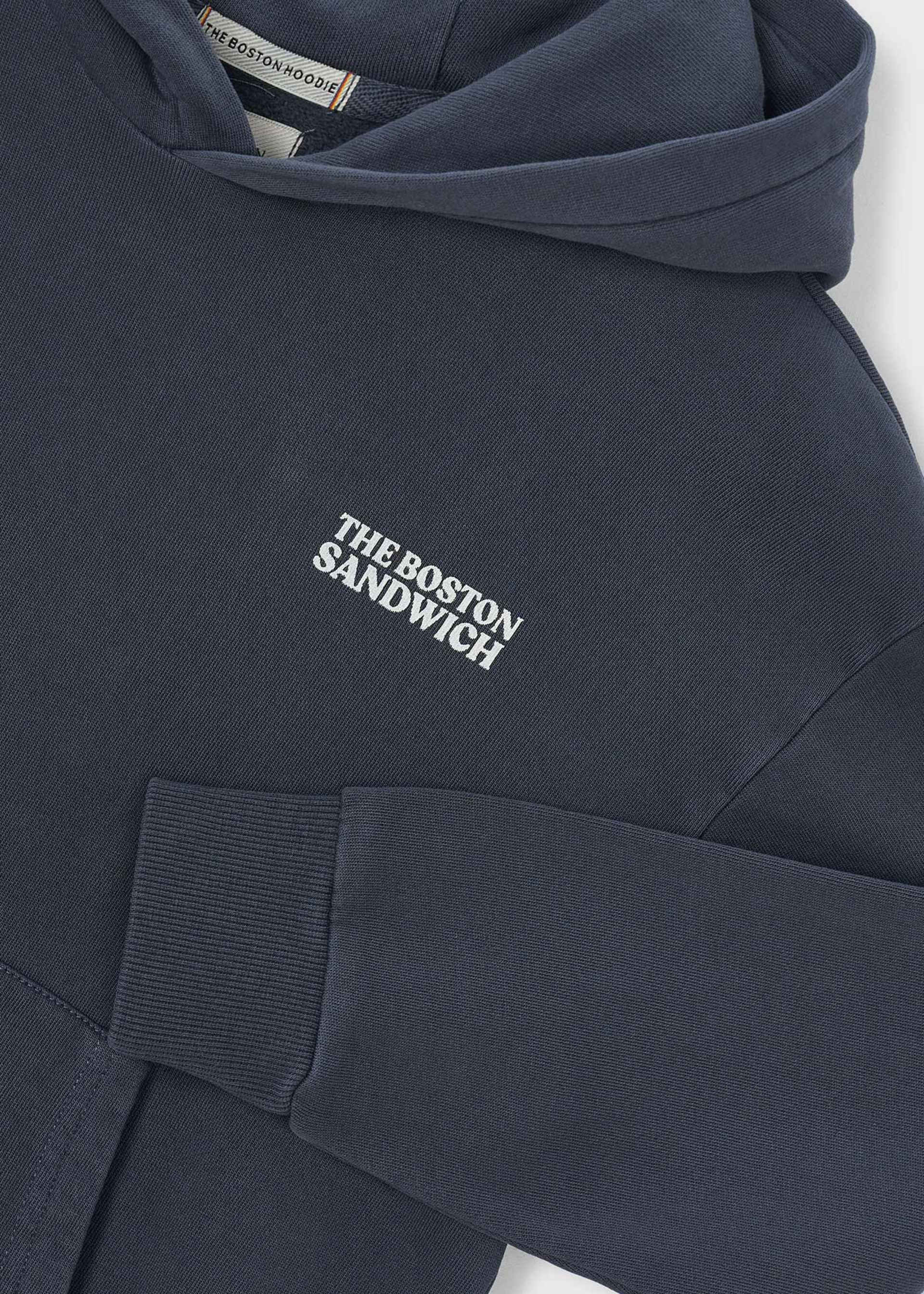 Kapuzen-Sweatshirt Motivprint Boston Kids