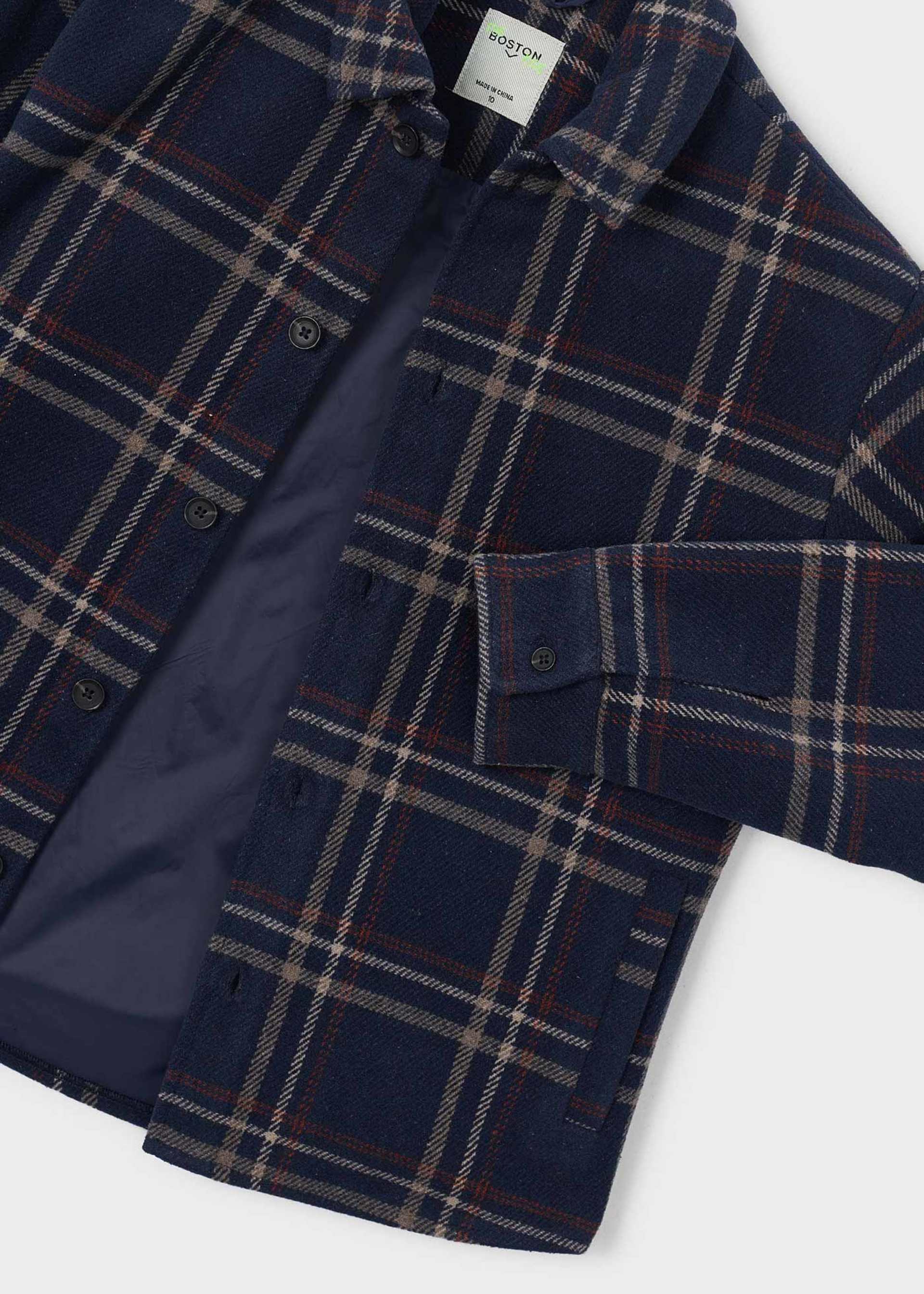 Boston Kids checked flannel overshirt