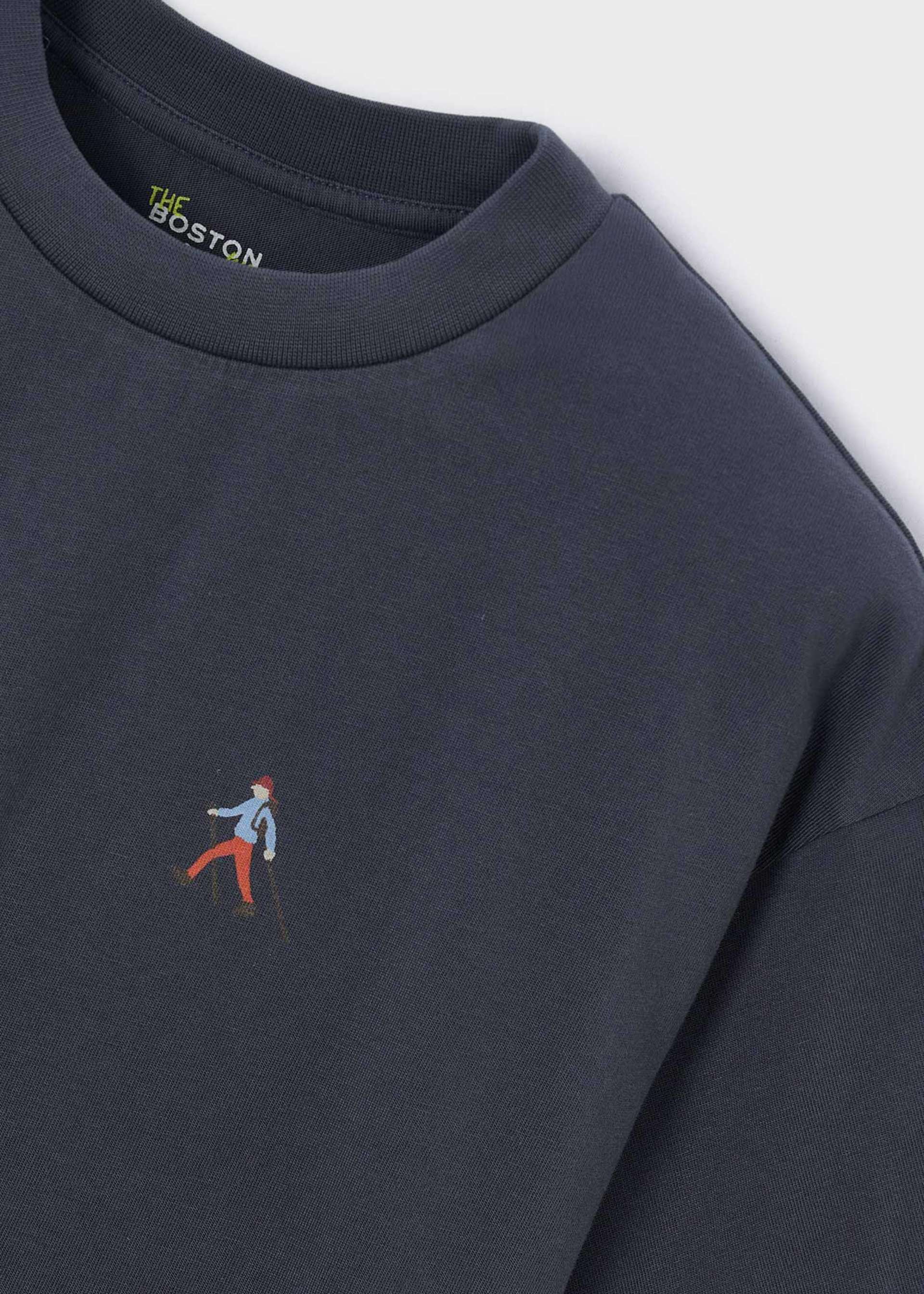 Boston Kids short-sleeved screen-printed T-shirt