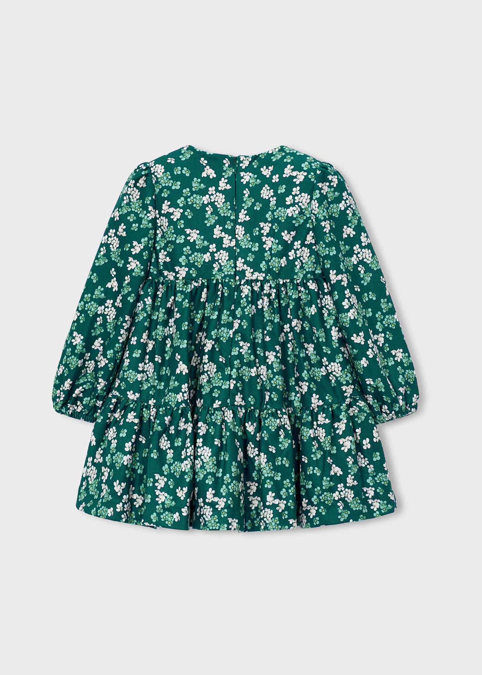 Rochie din catifea cu imprimeu fetita