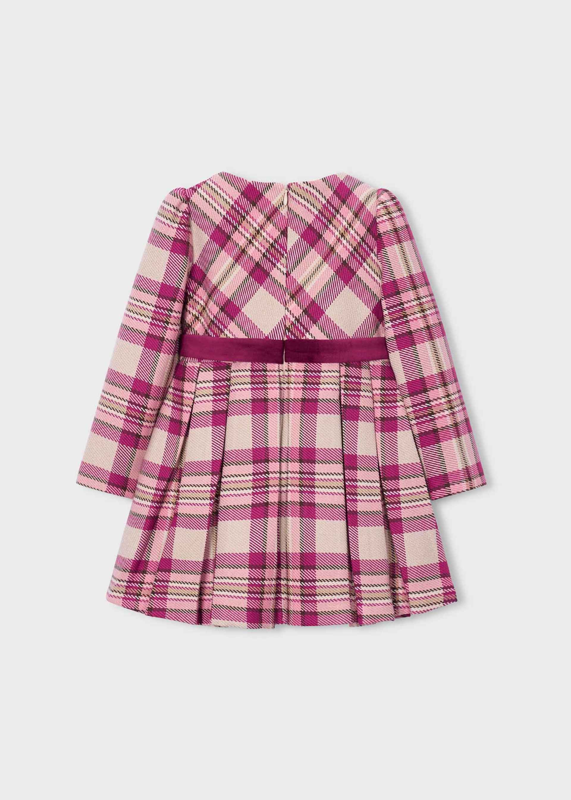 Girls' checked dress