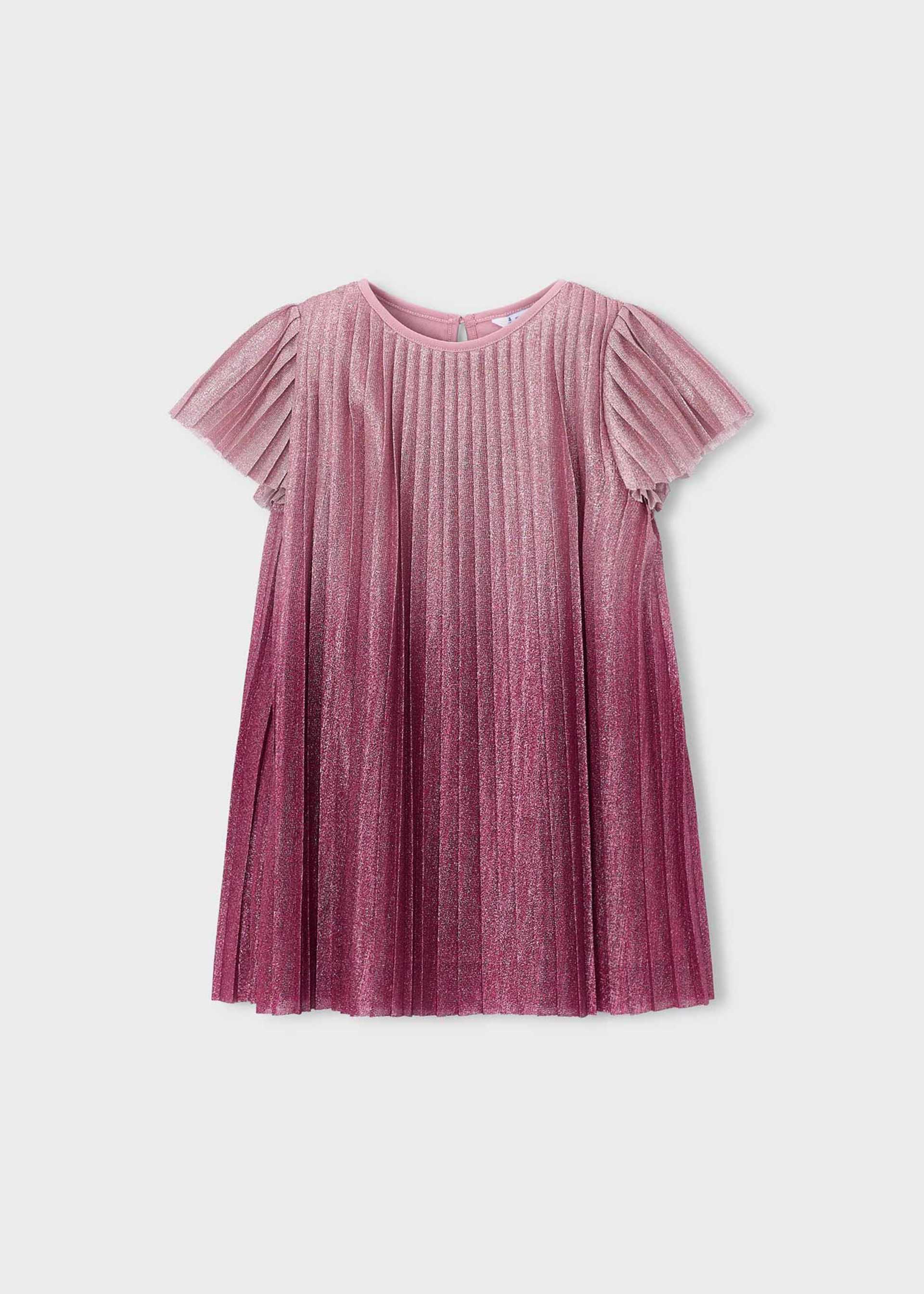 Girl Gradient Pleated Dress