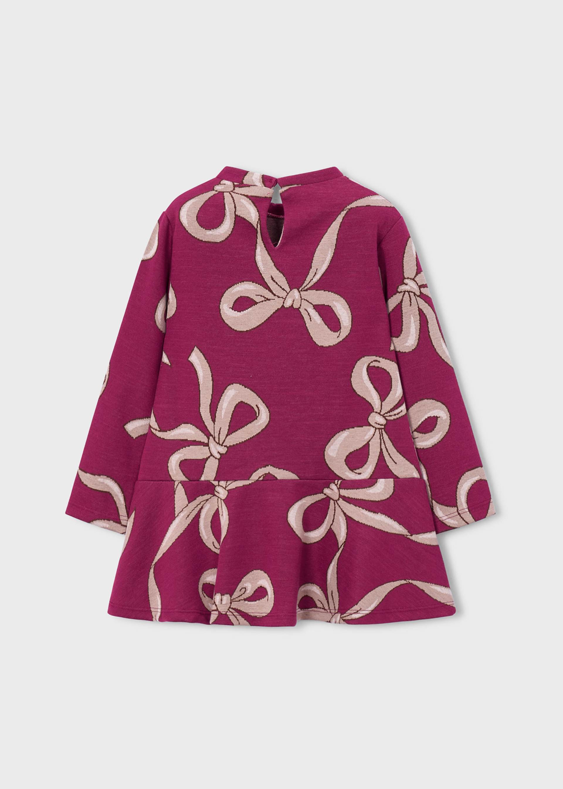 Kleid gemustert mit Tasche Mädchen