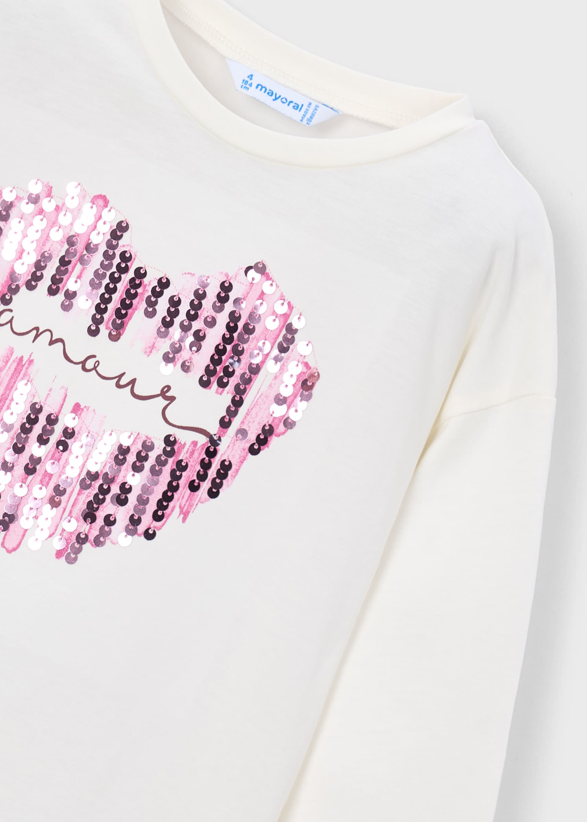 Tricou cu serigrafie fetita