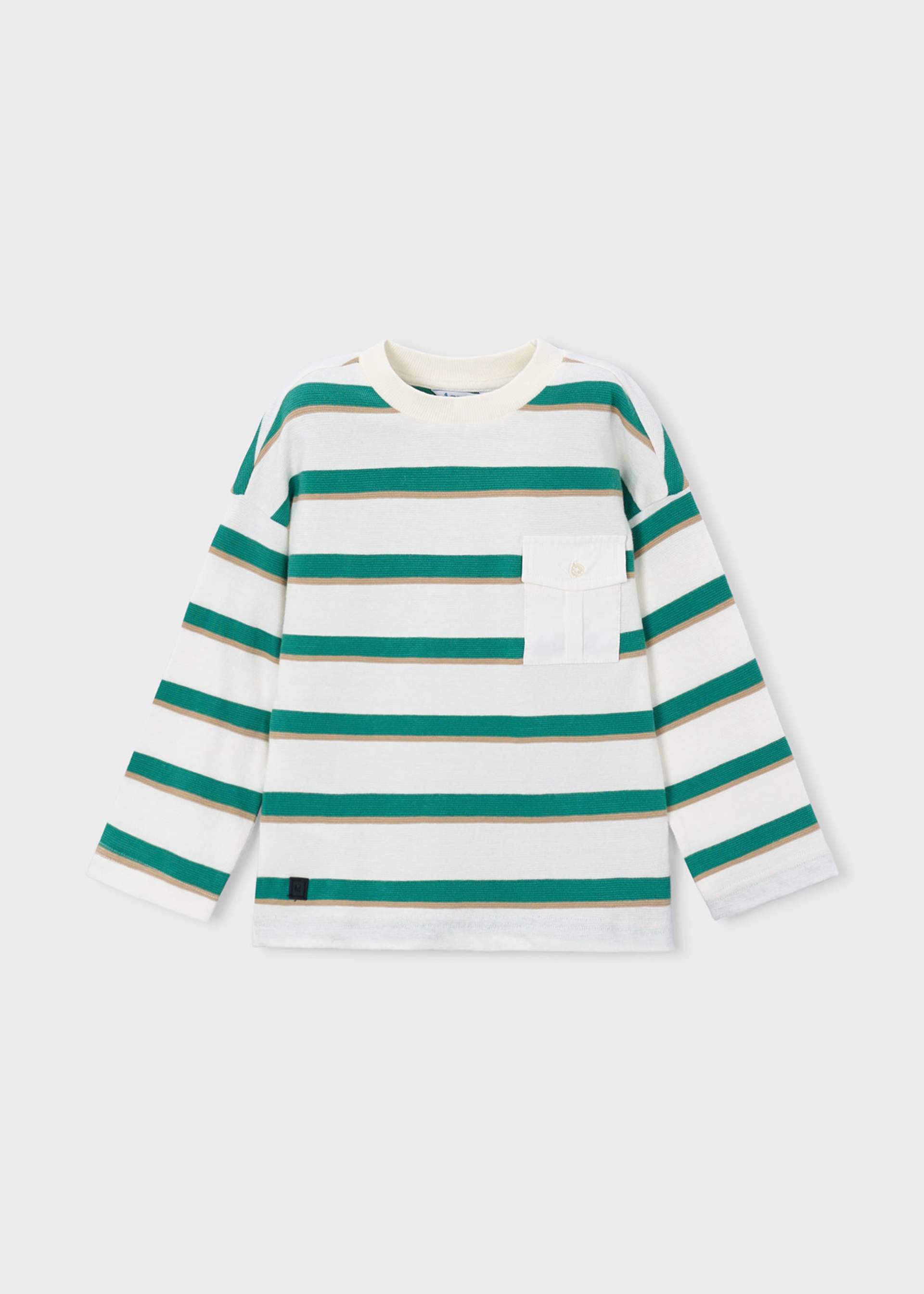 Boy Striped Pocket T-Shirt
