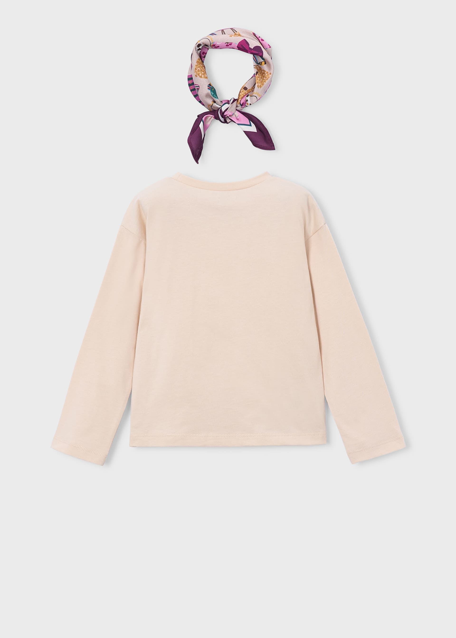 Shirt mit Halstuch Mädchen