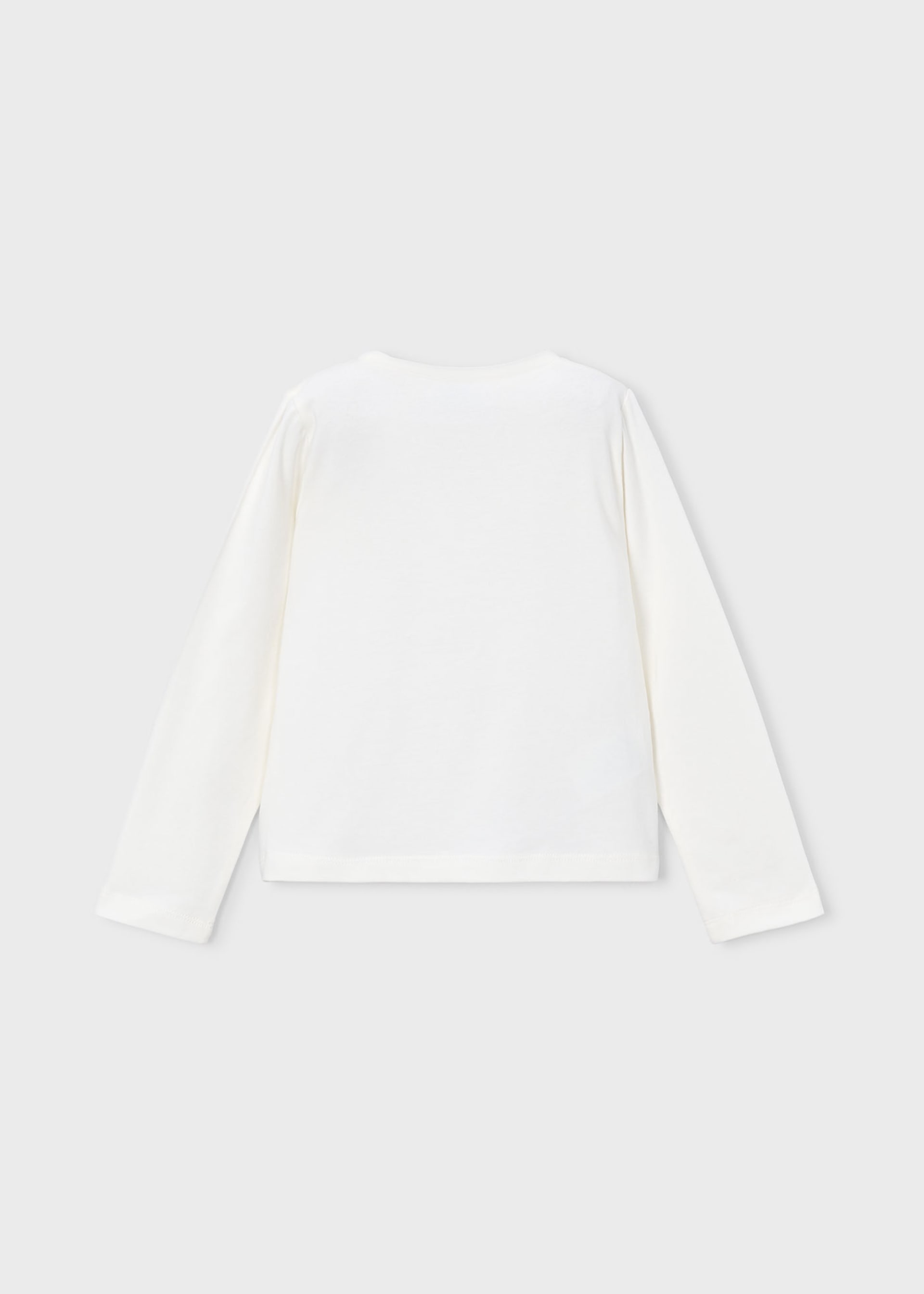 Camiseta básica flor niña