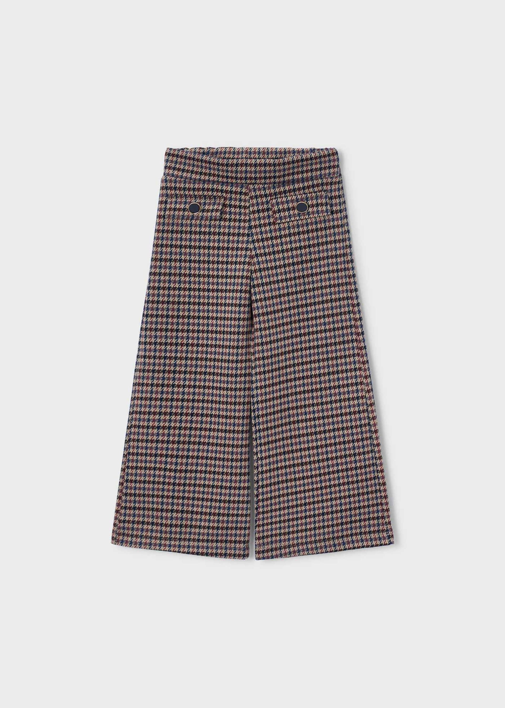 Pantalón largo jacquard niña