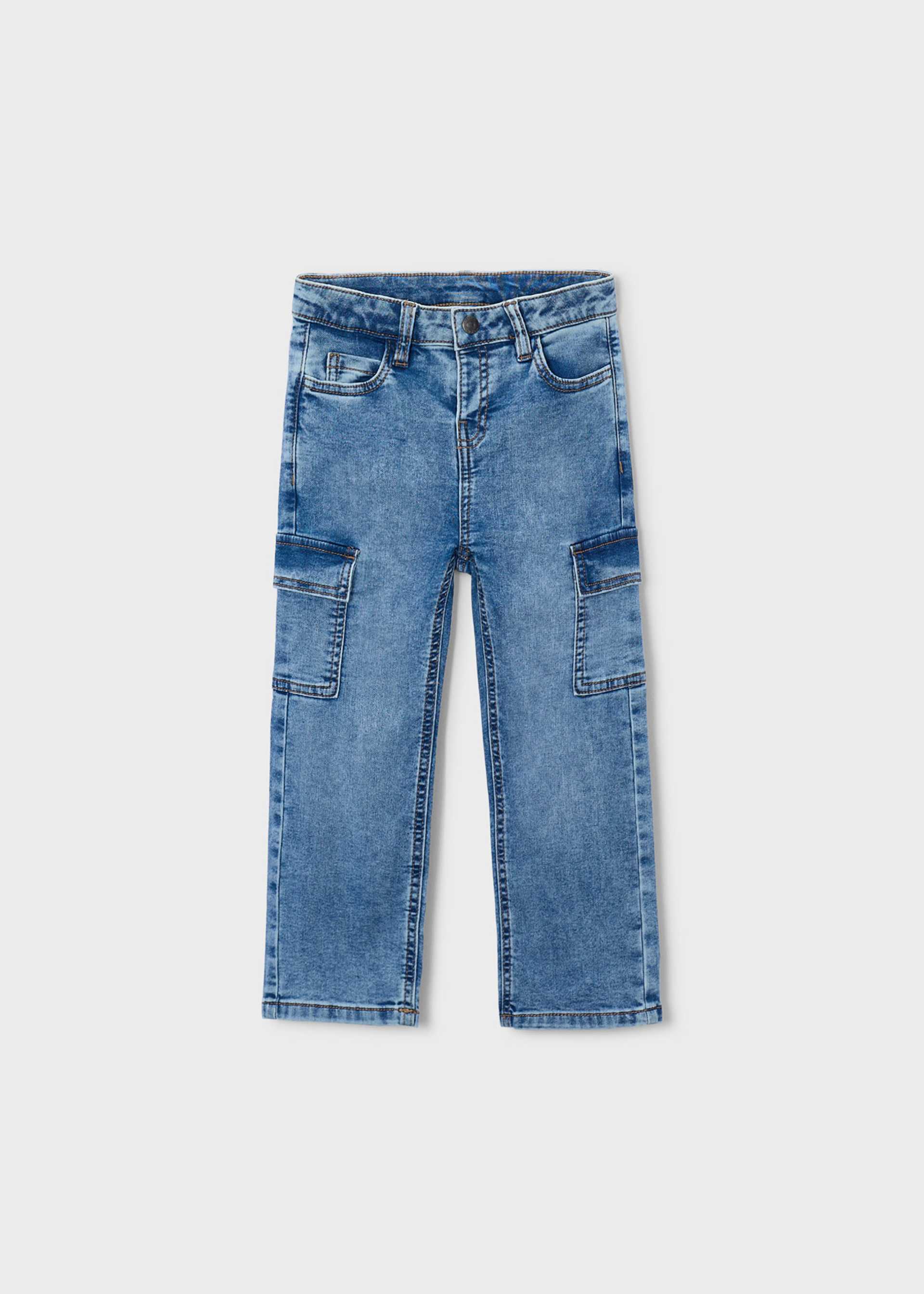 Pantalone jeans cargo bambino