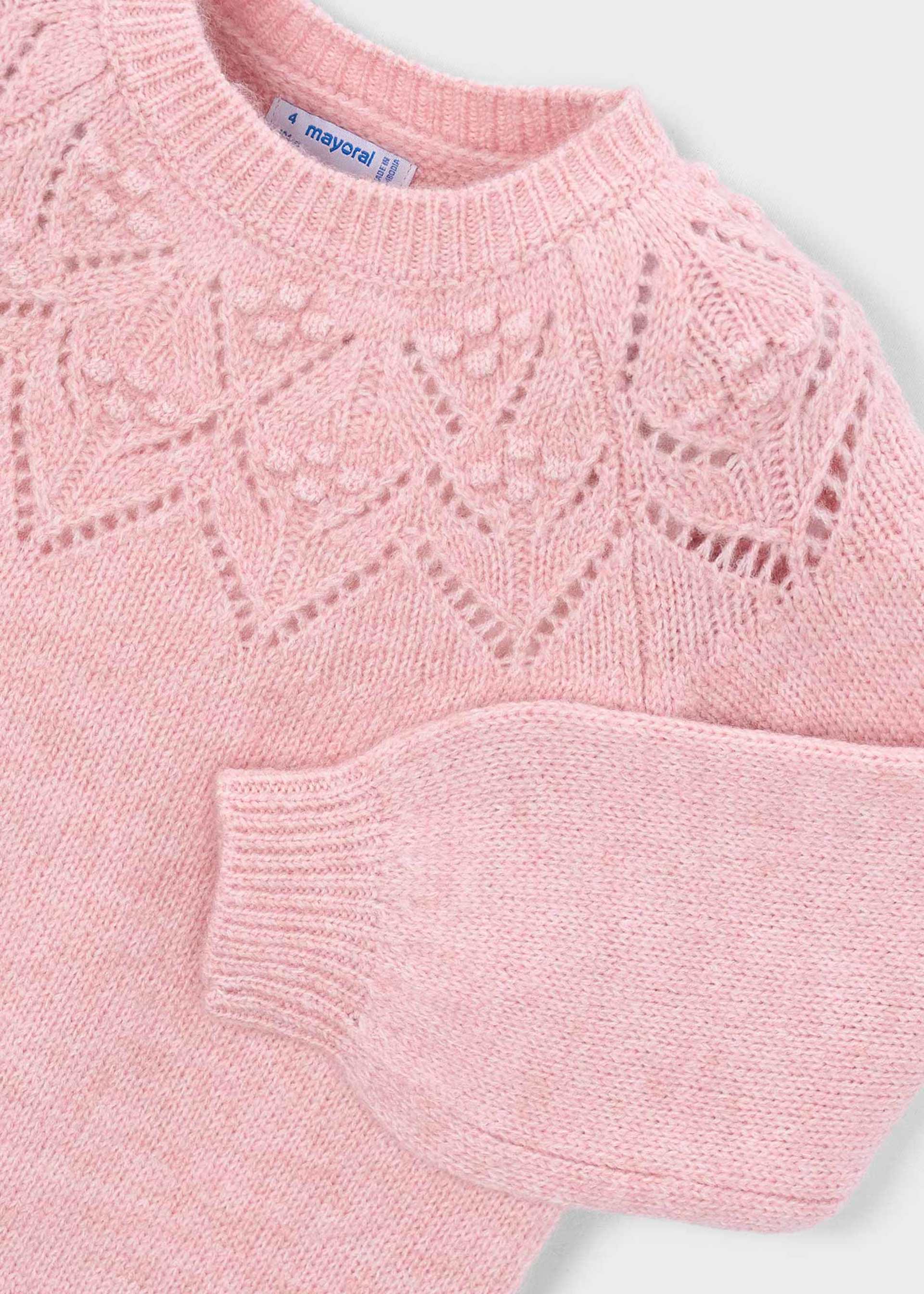 Pull ajouré fille