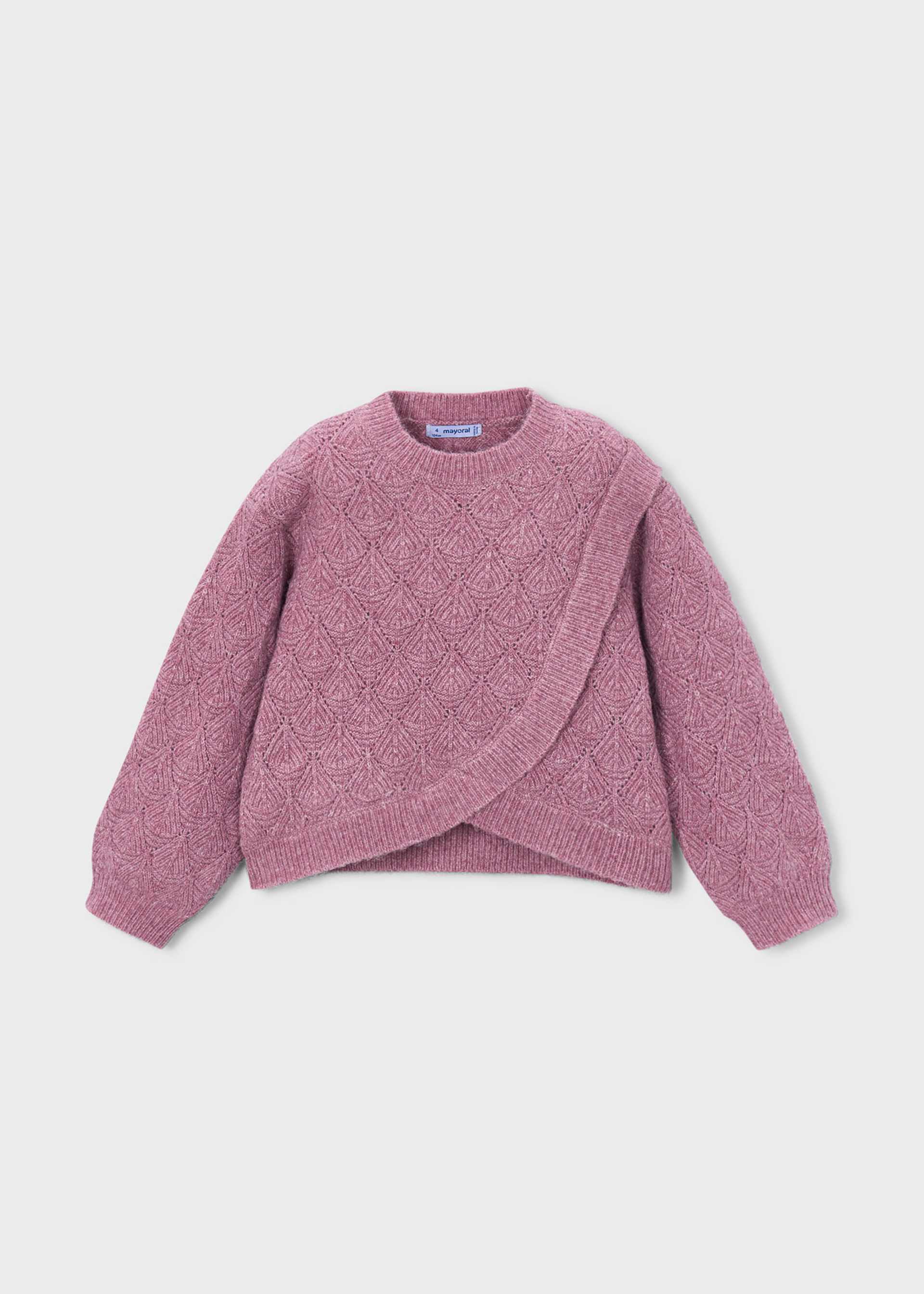 Pull asymétrique fille