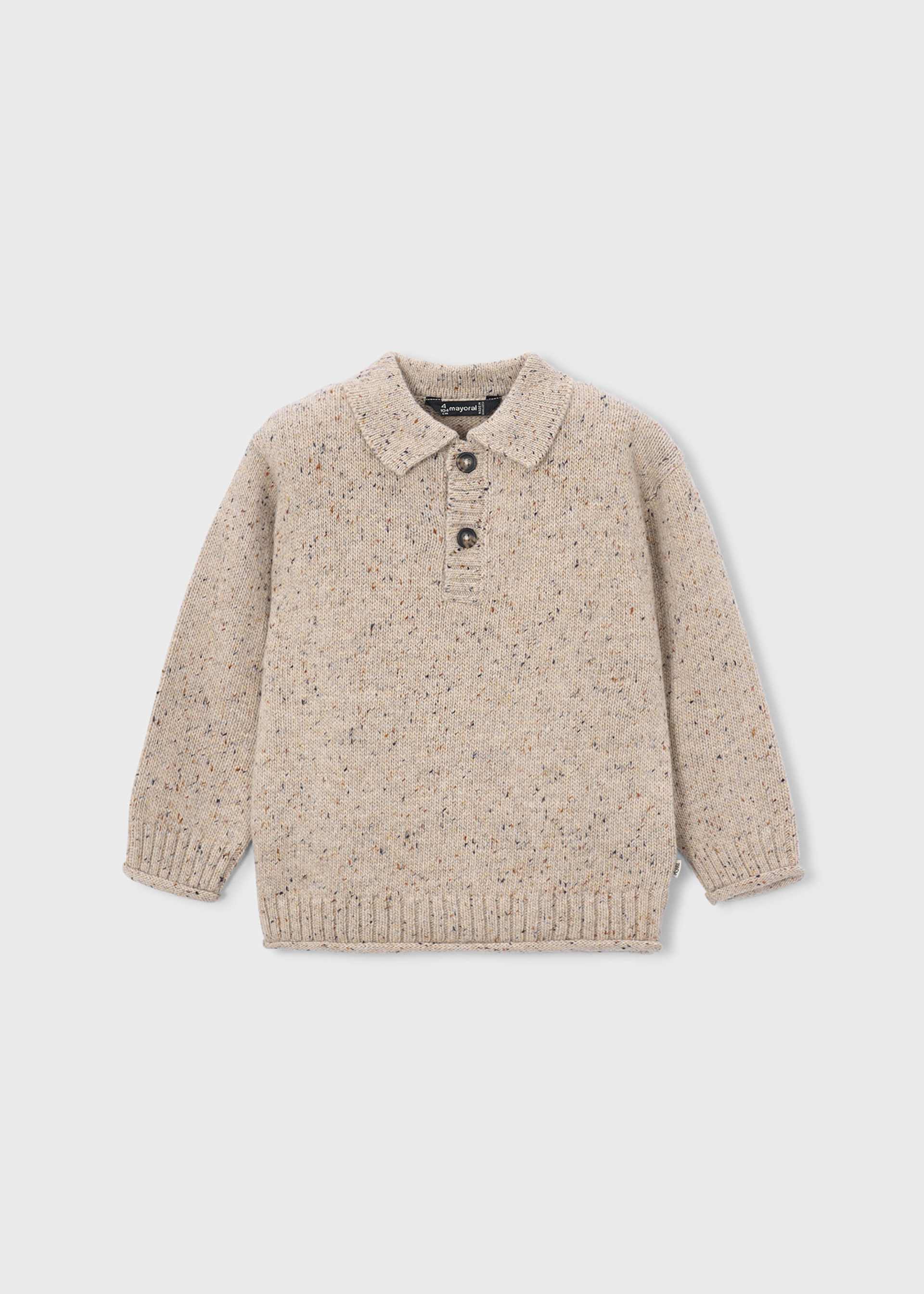 Boy Polo Collar Sweater