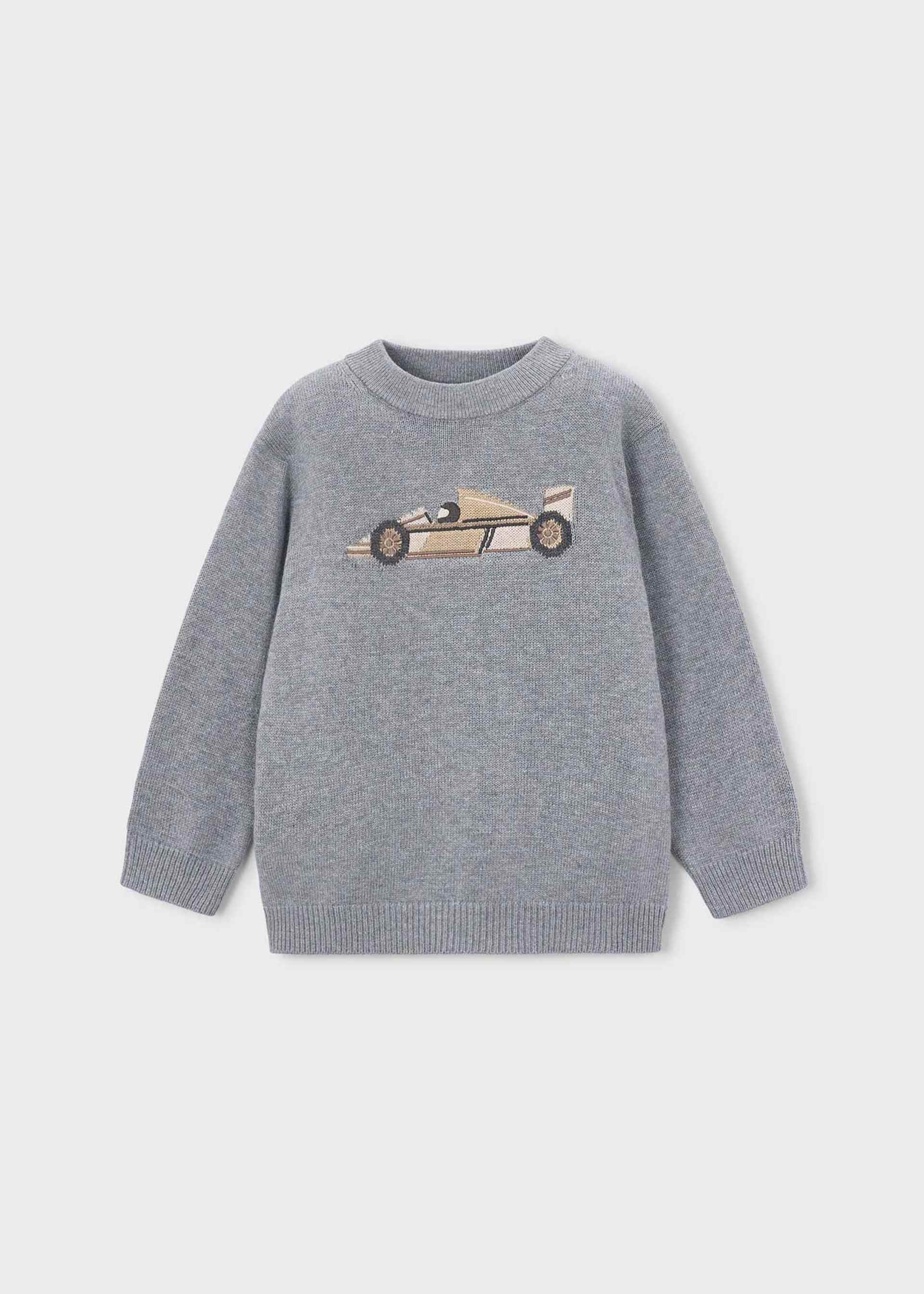 Boys' intarsia jumper