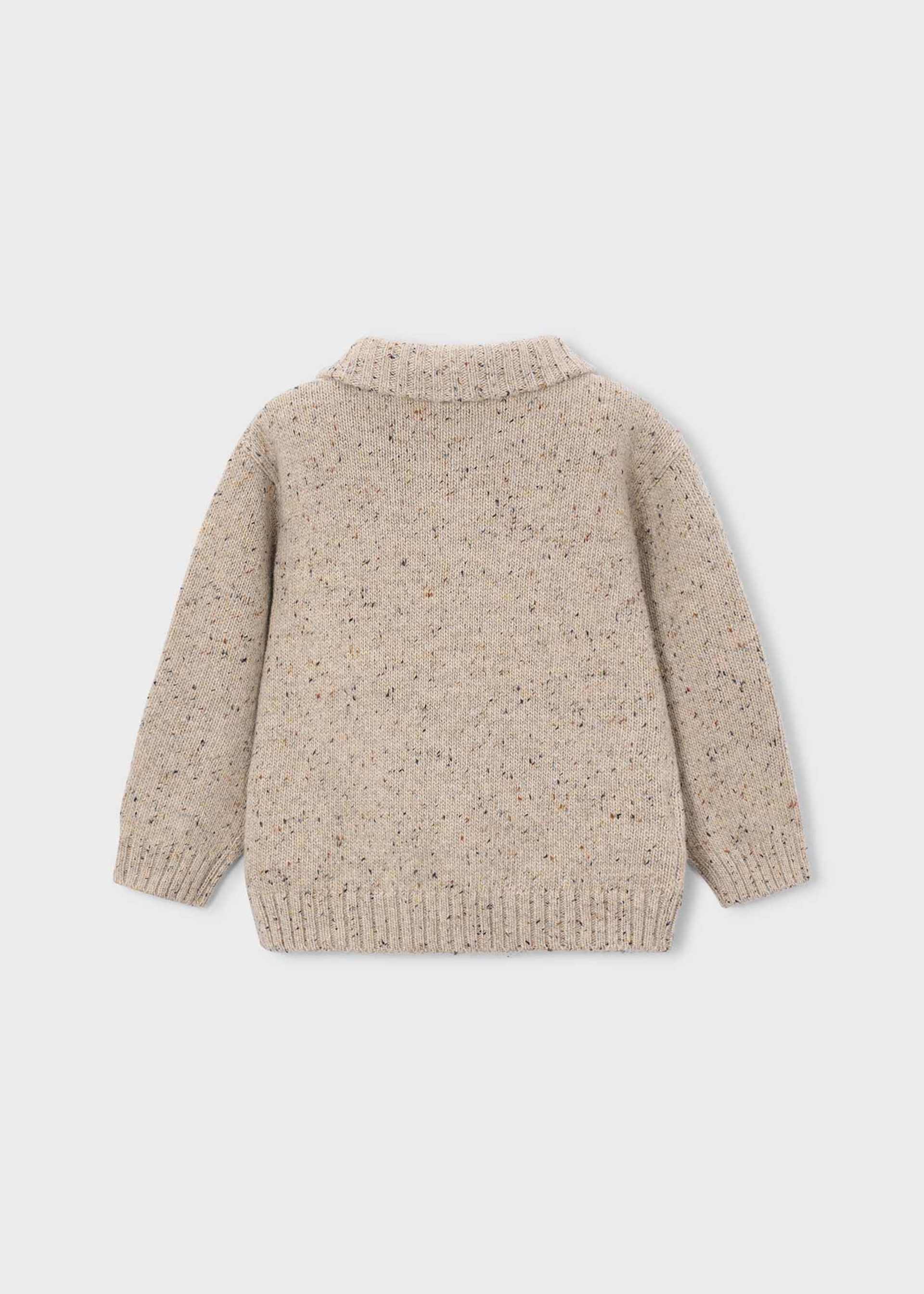 Boy Knit Zip-Up Sweatshirt