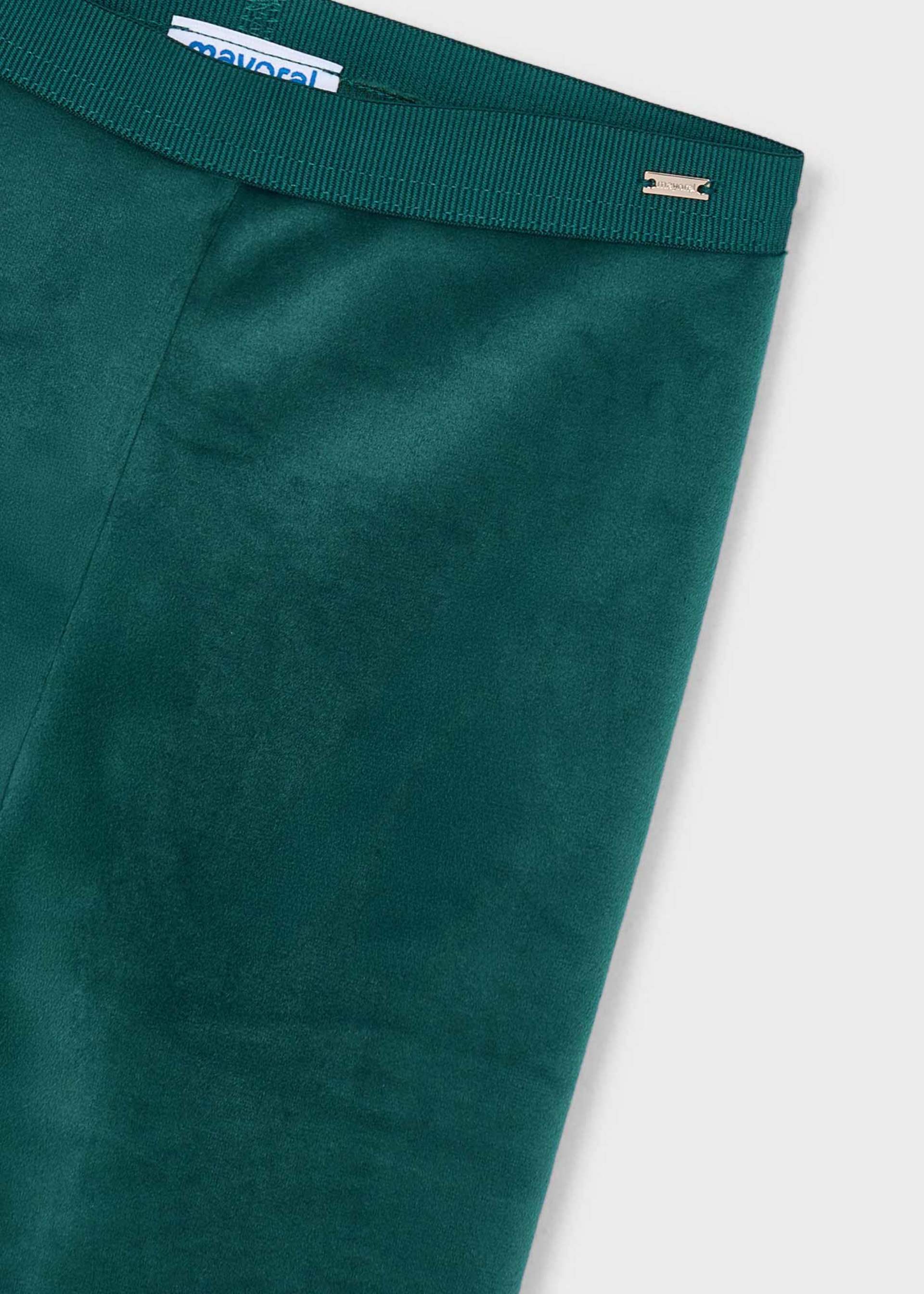 Samt-Leggings basic Mädchen