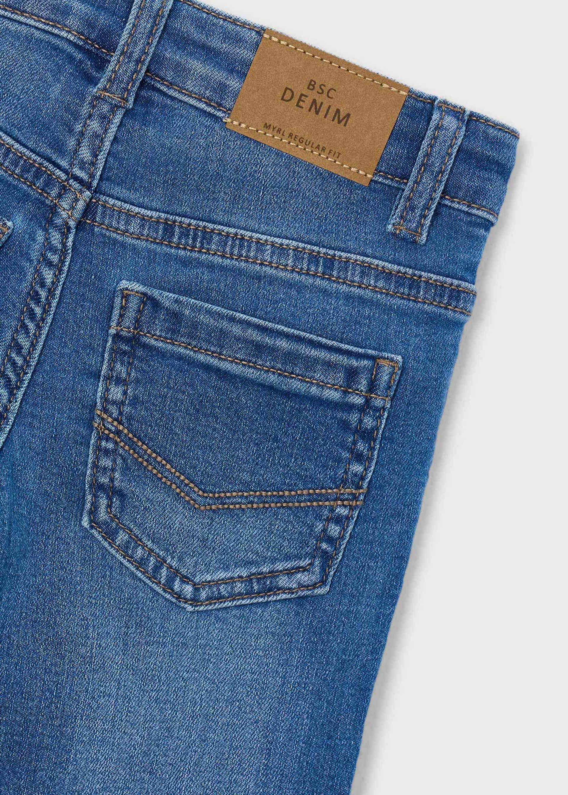 Pantalón vaquero básico slim fit niño