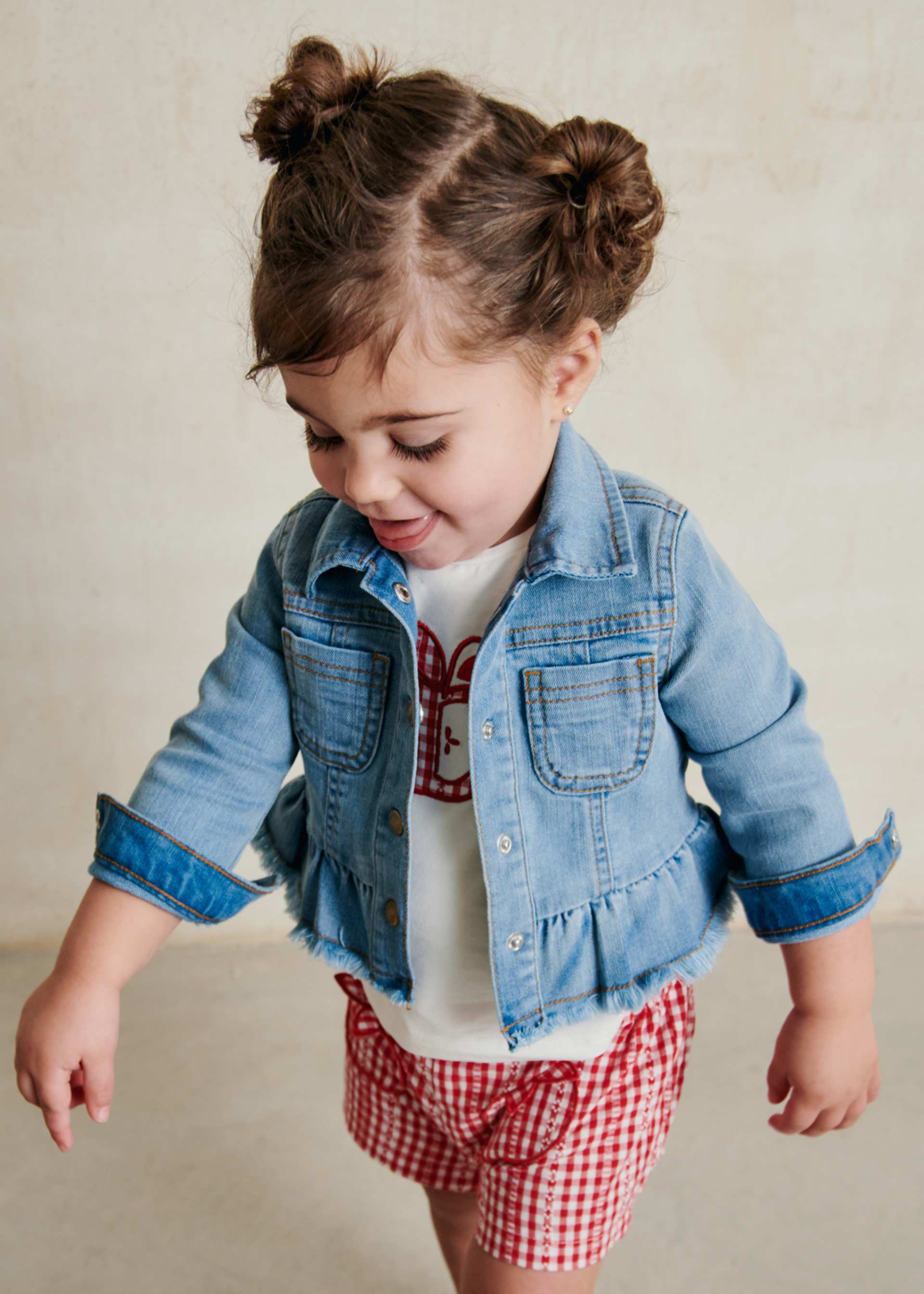 Jeansjacke Rüschen Baby