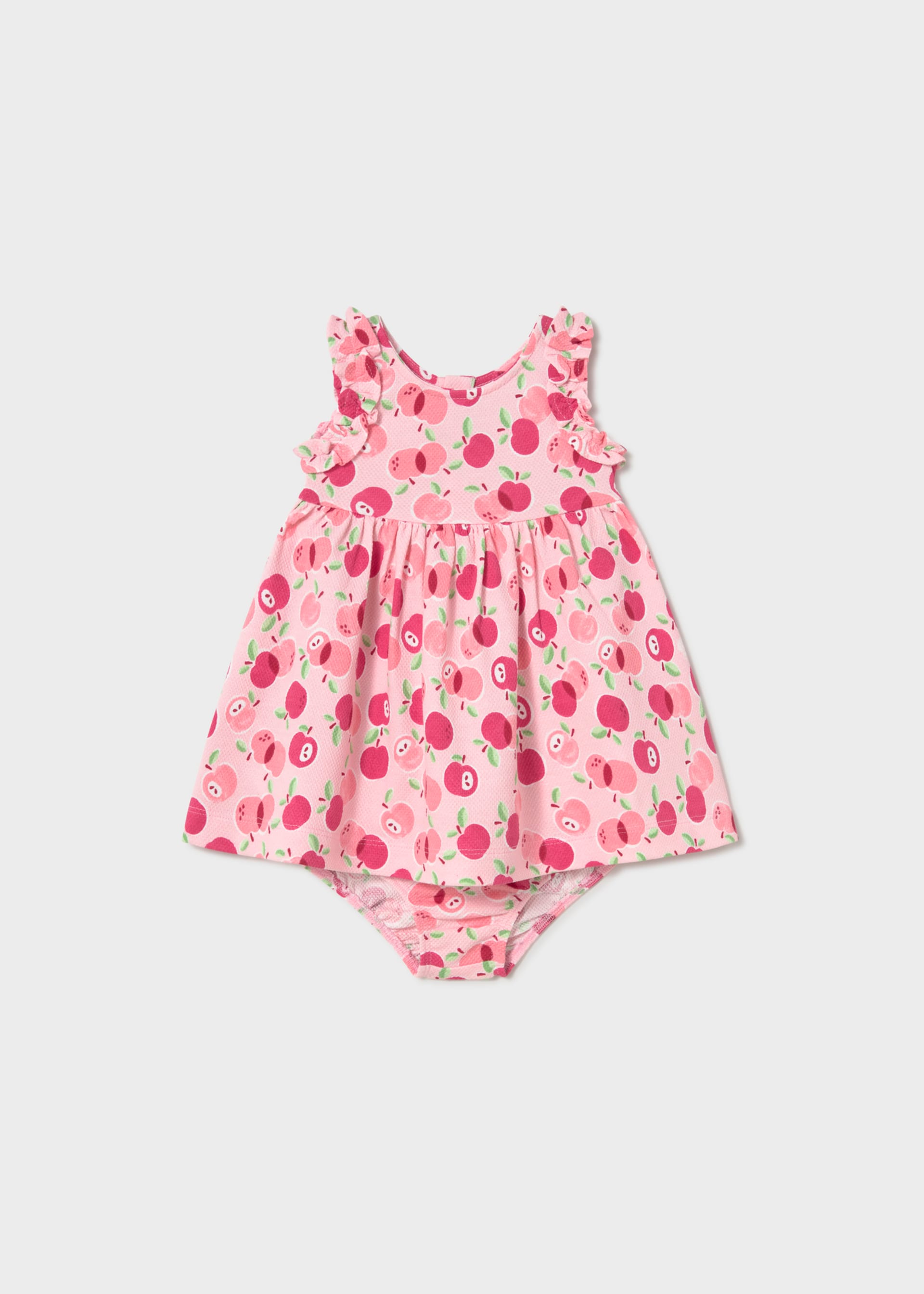 Vestido maçã cuequinha bebé