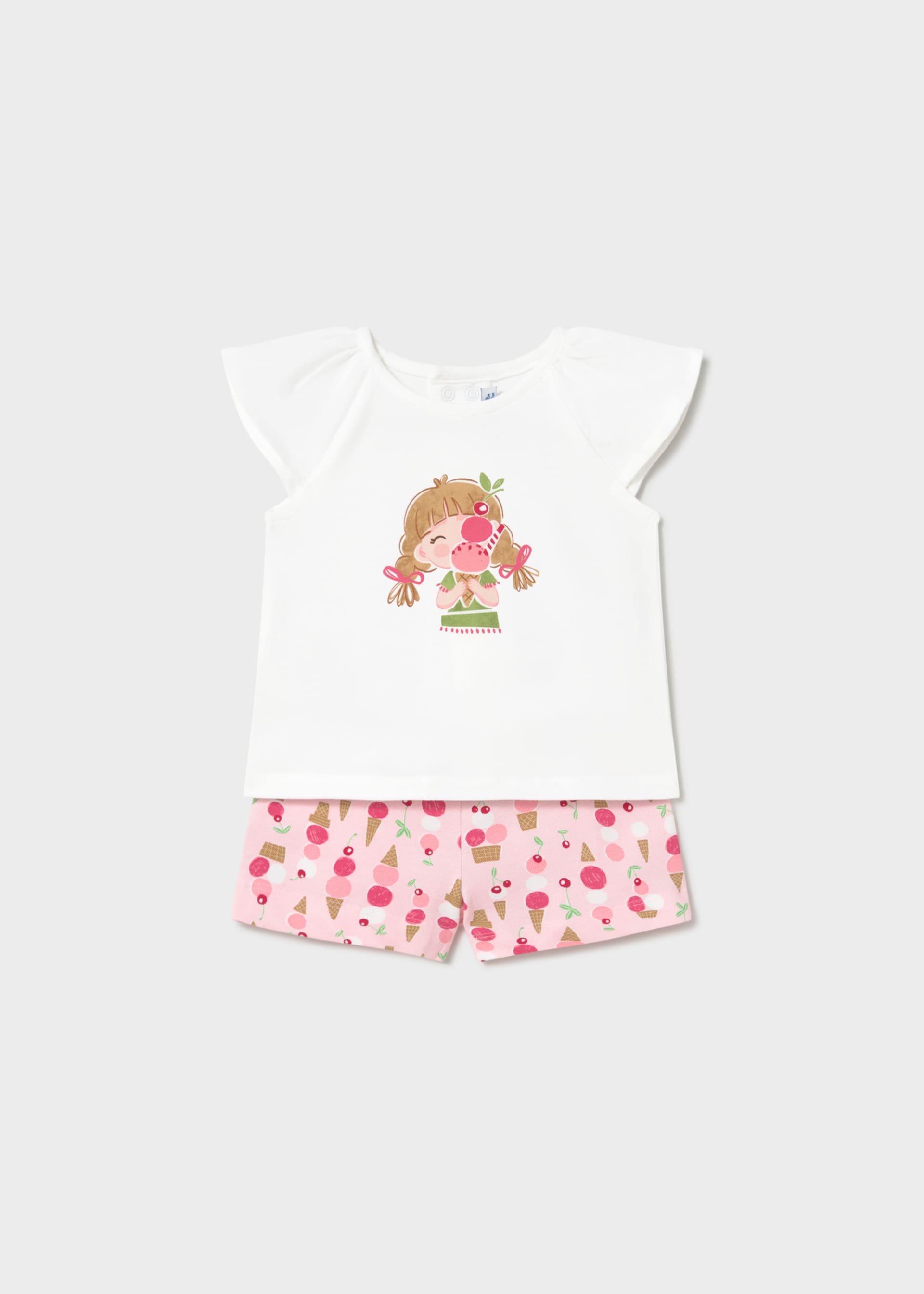 Completo bermuda gelati bimba