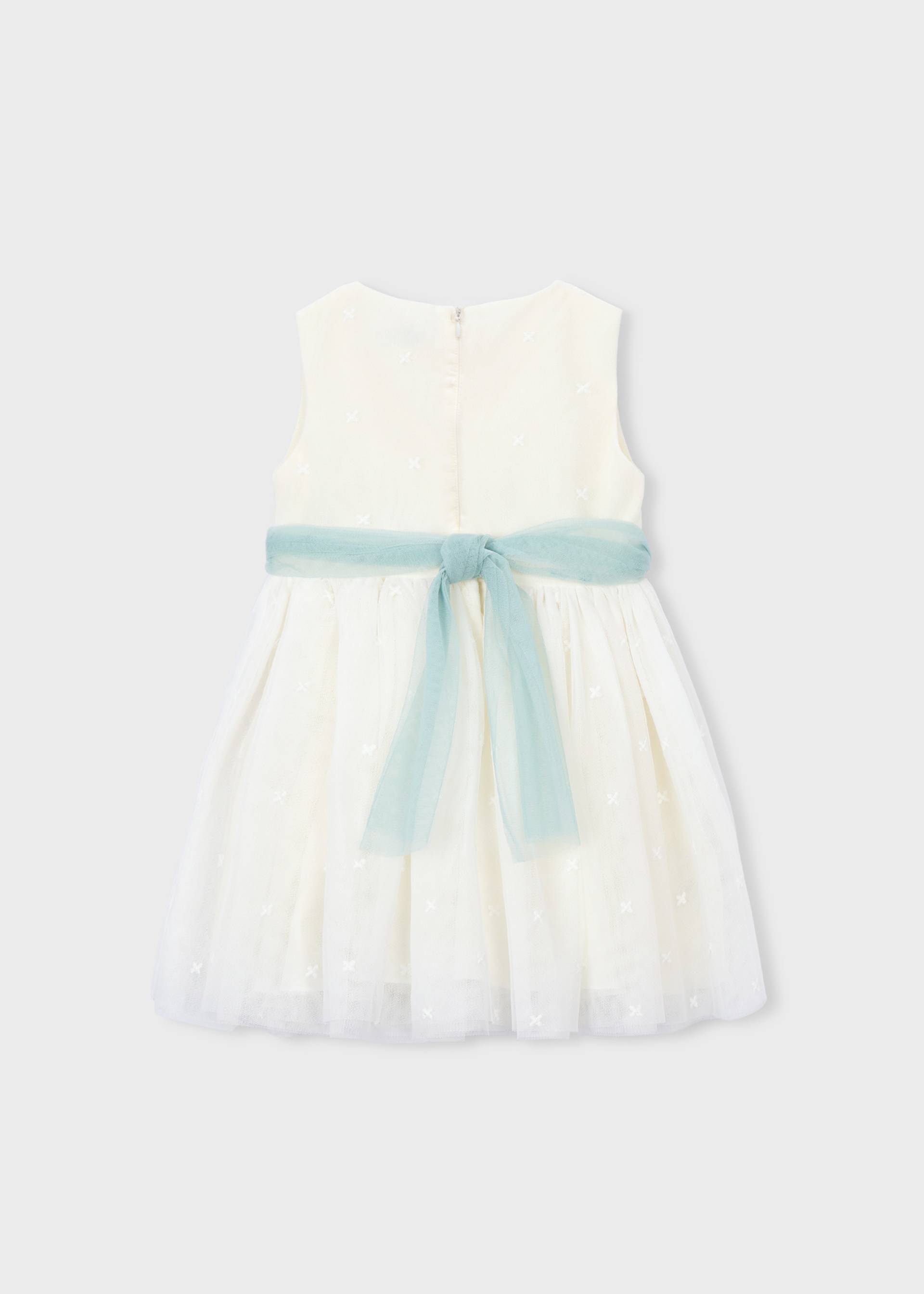 Girl Embroidered Tulle Dress