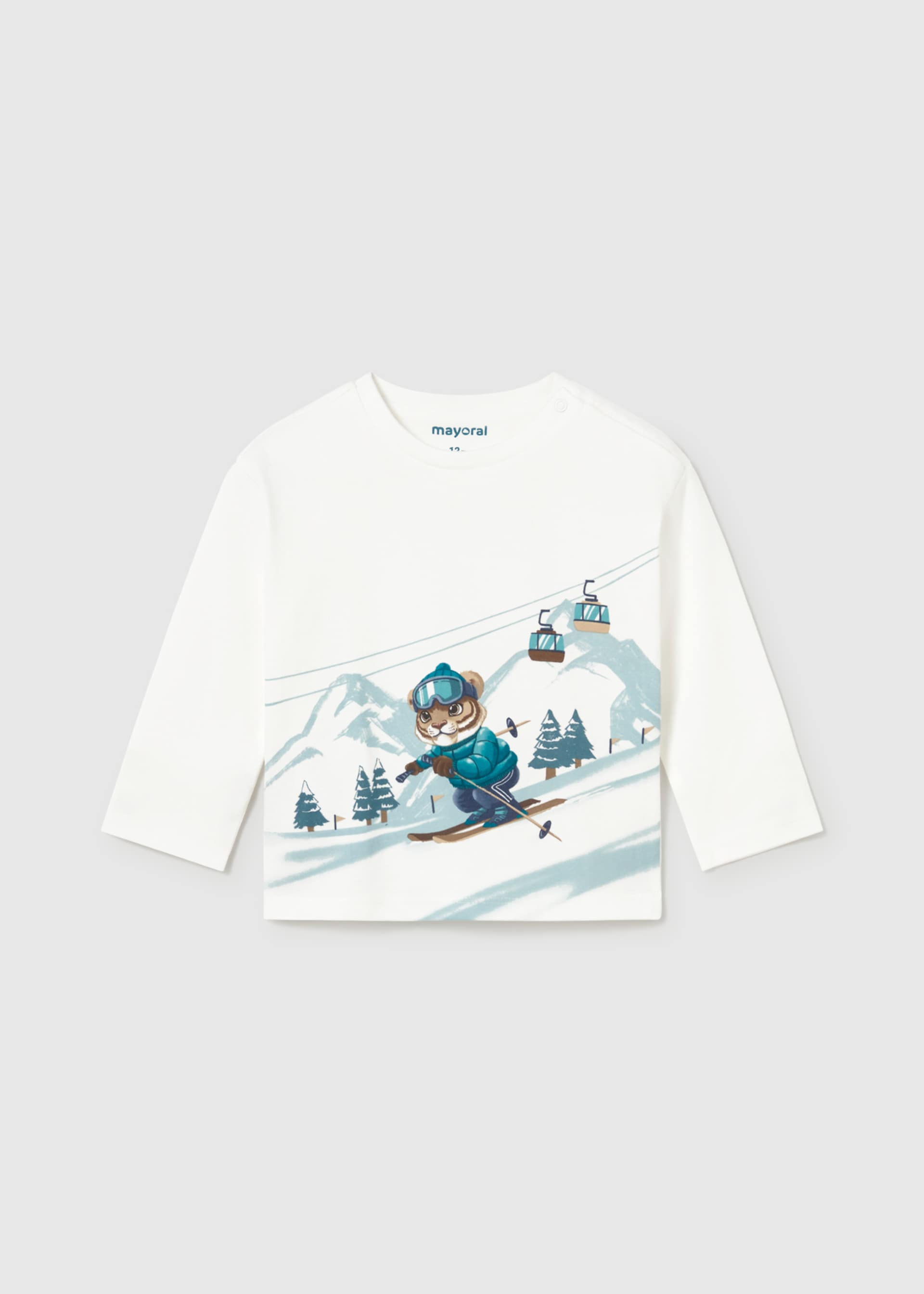 Baby tiger ski T-shirt