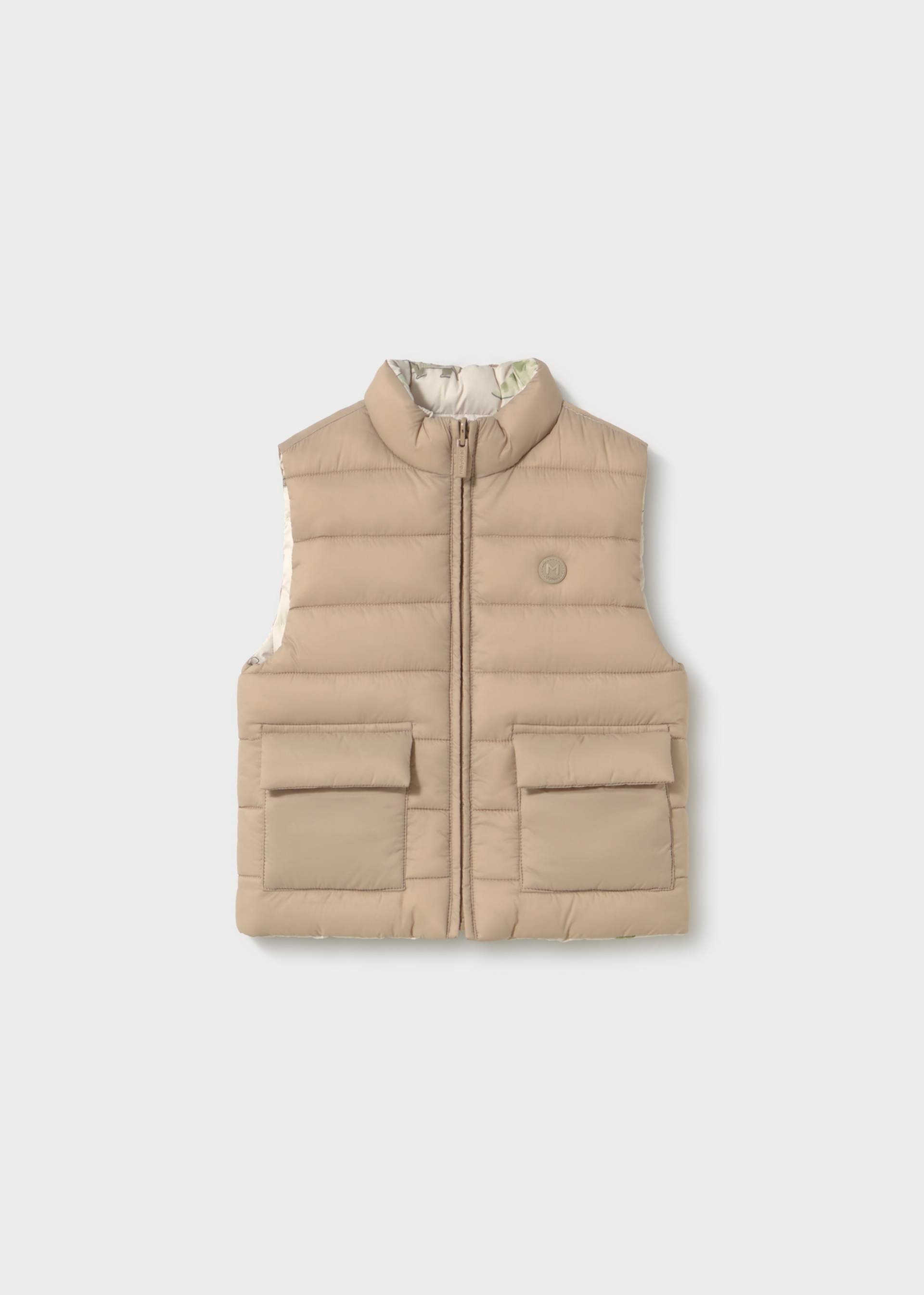 Reversible printed baby vest