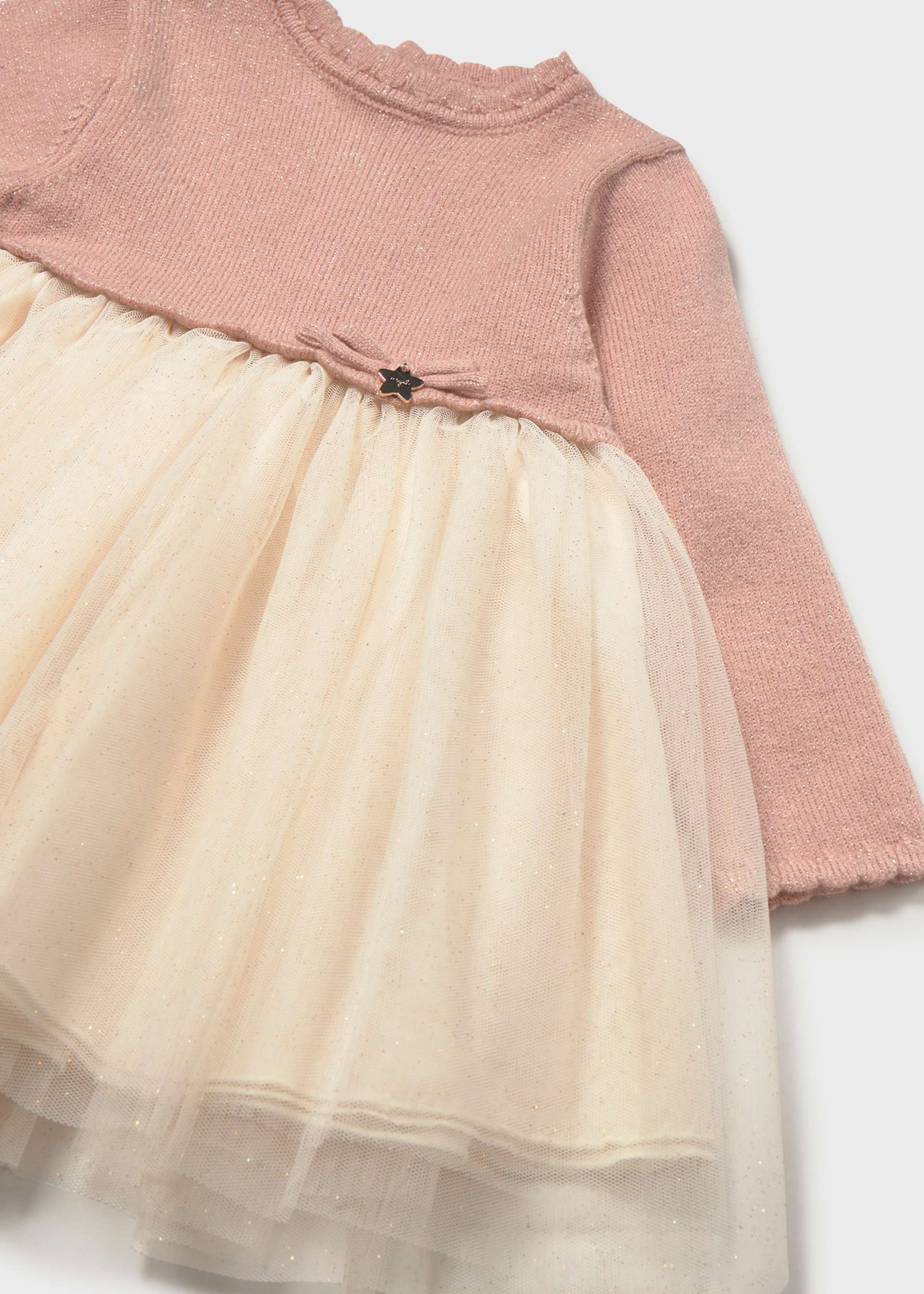 Vestido combinado tul bebé
