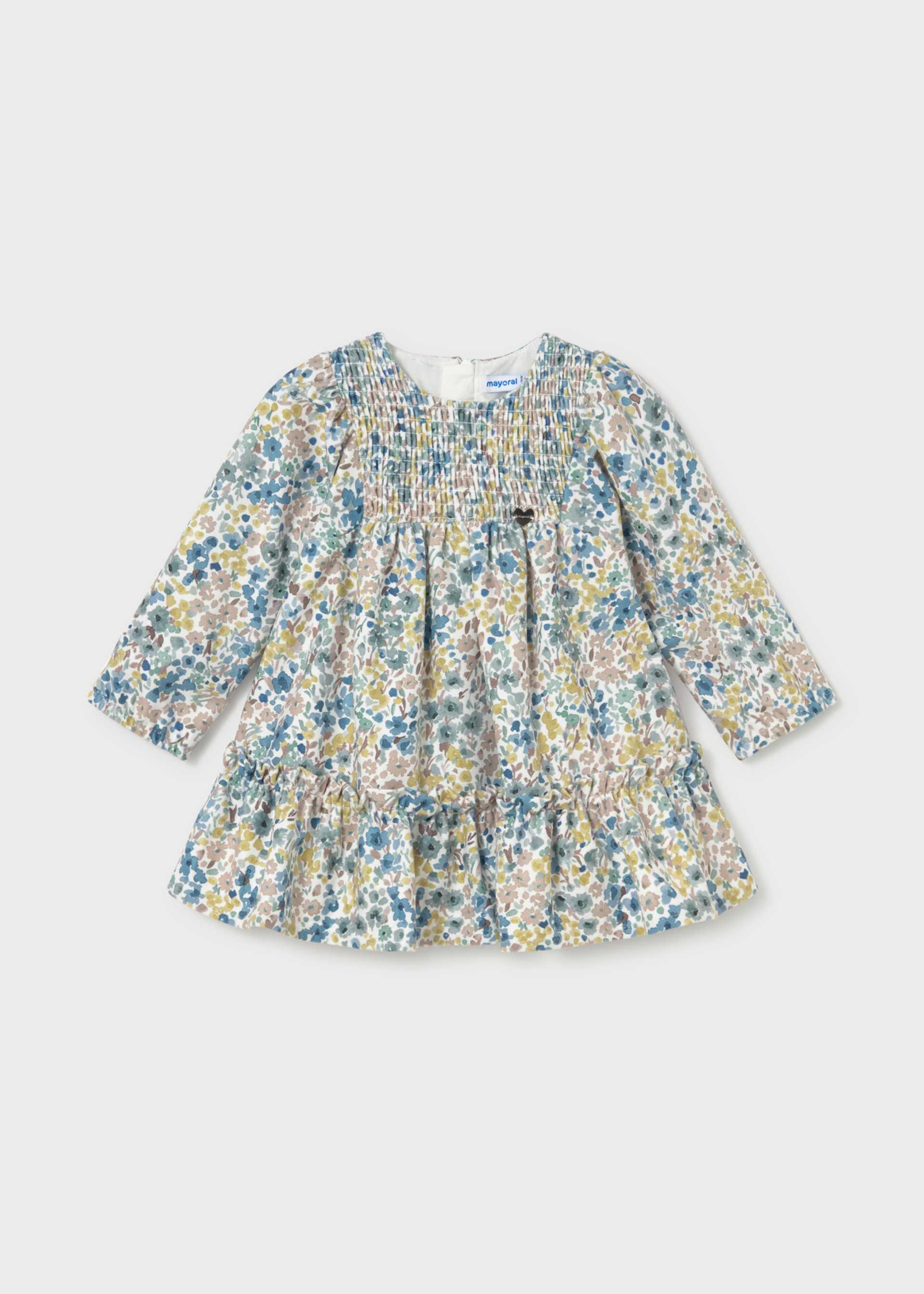 Baby Printed Velvet Dress