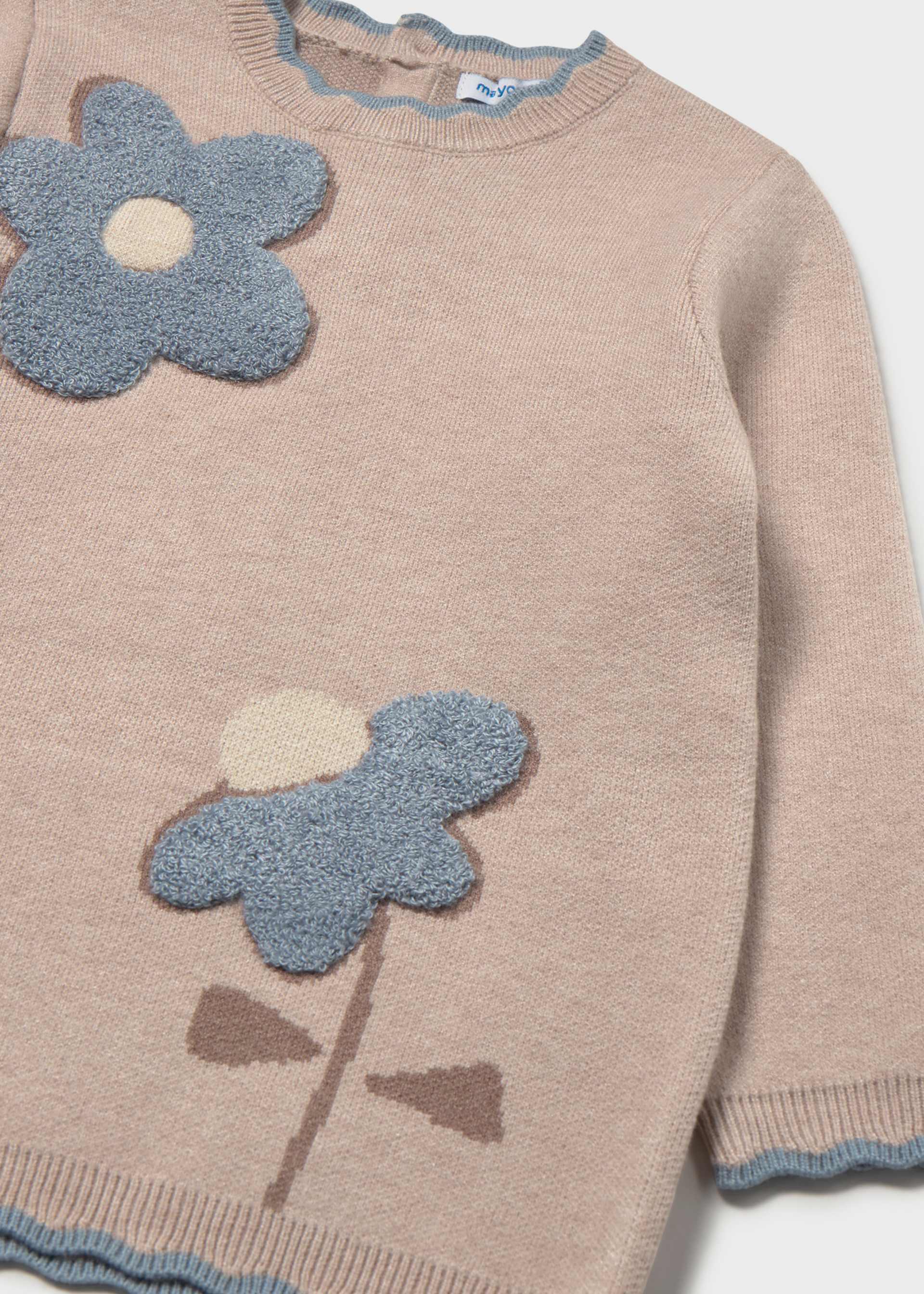 Vestido tricot jacquard bebé