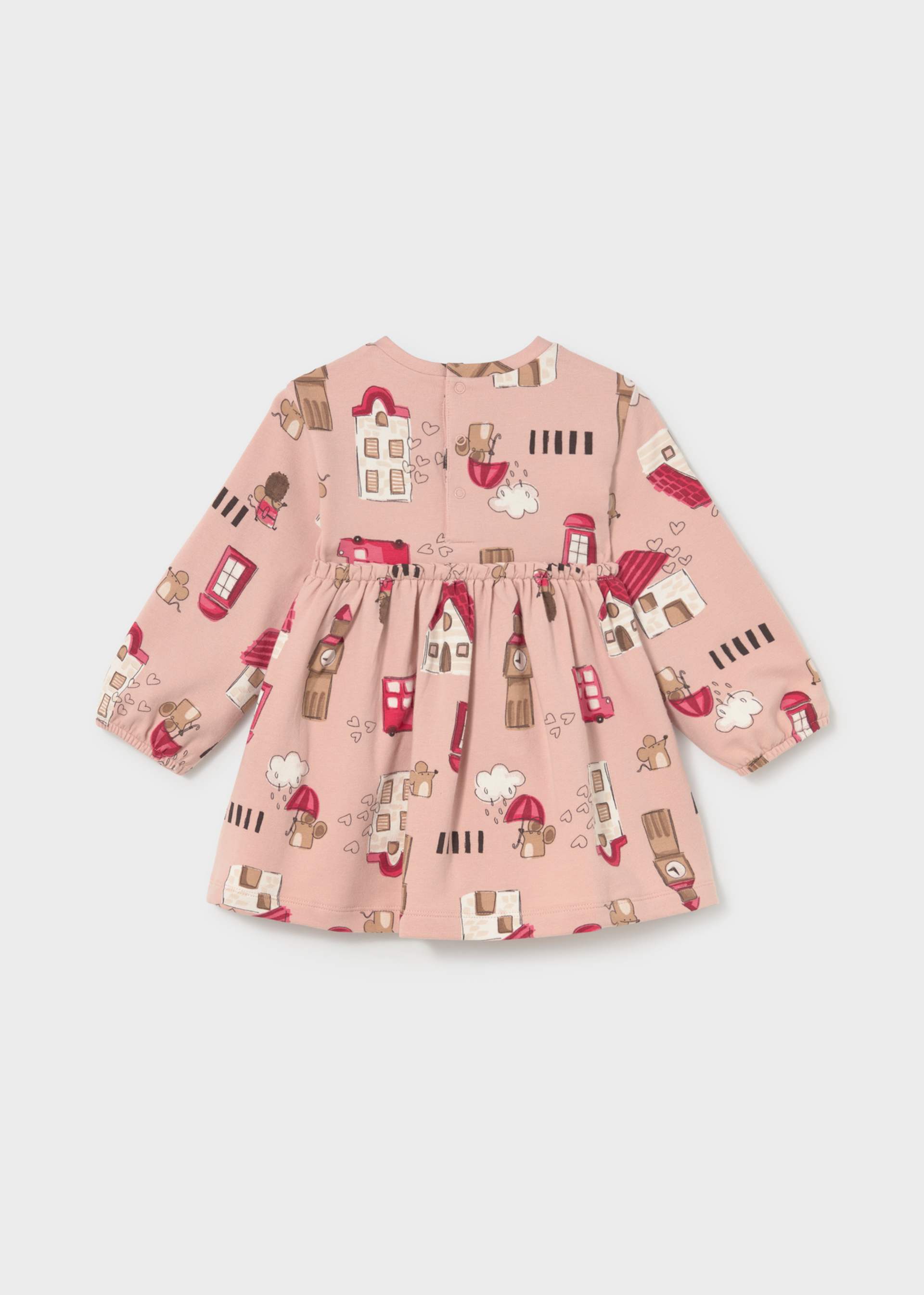 Vestido lazo estampado bebé