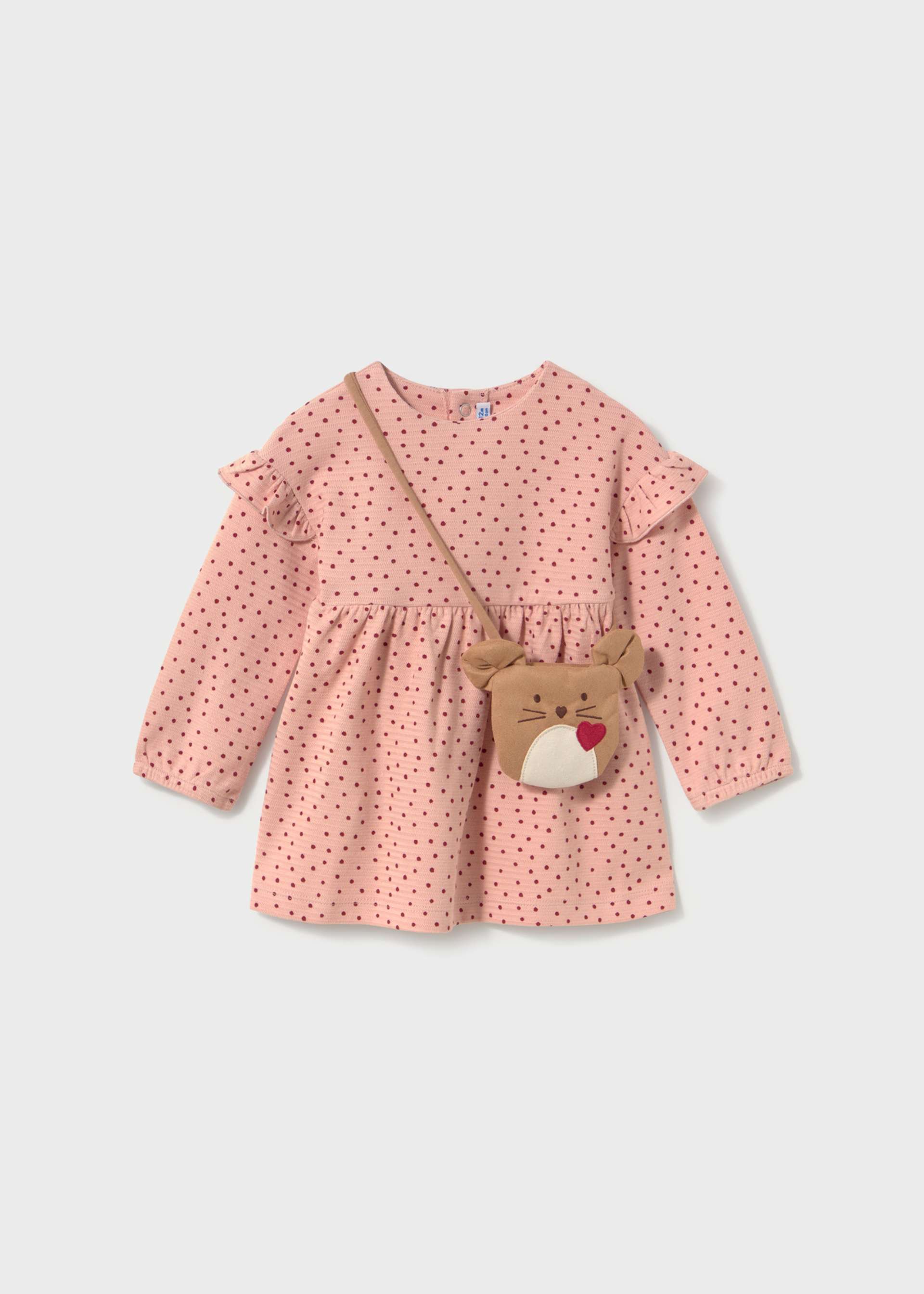 Baby Printed Dress With Bag